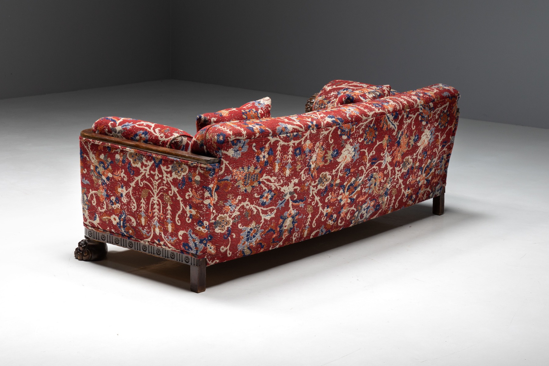 Oriental Sofa in Chippendale Style - 1900s