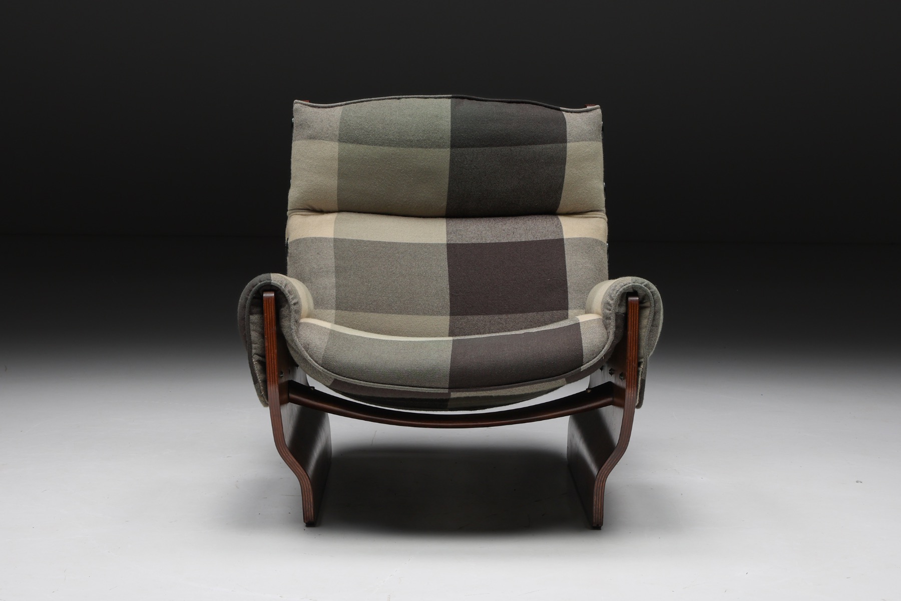 Osvaldo Borsani 'Canada' P110 Lounge Chair with Ottoman for Tecno - 1960s