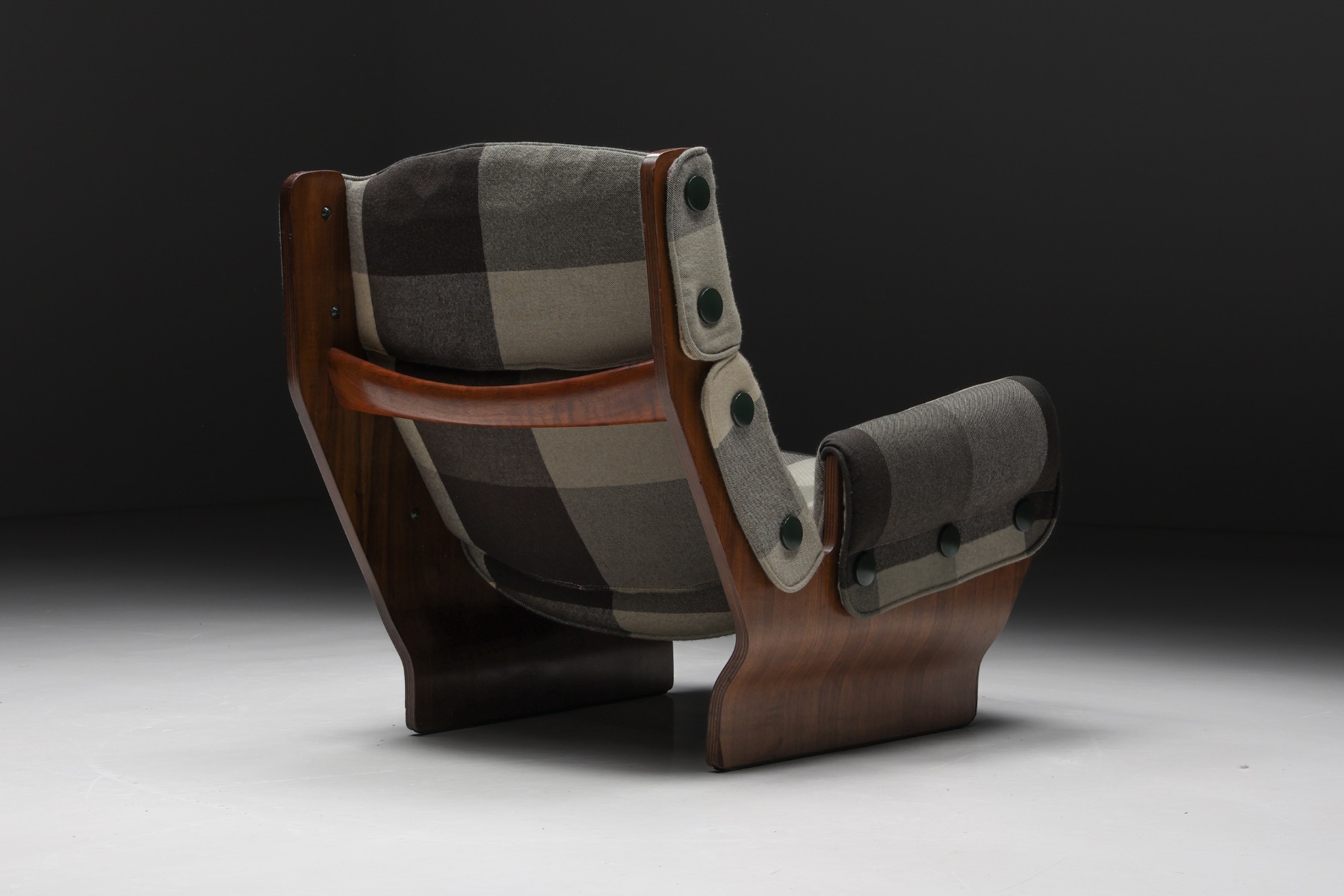 Osvaldo Borsani 'Canada' P110 Lounge Chair with Ottoman for Tecno - 1960s