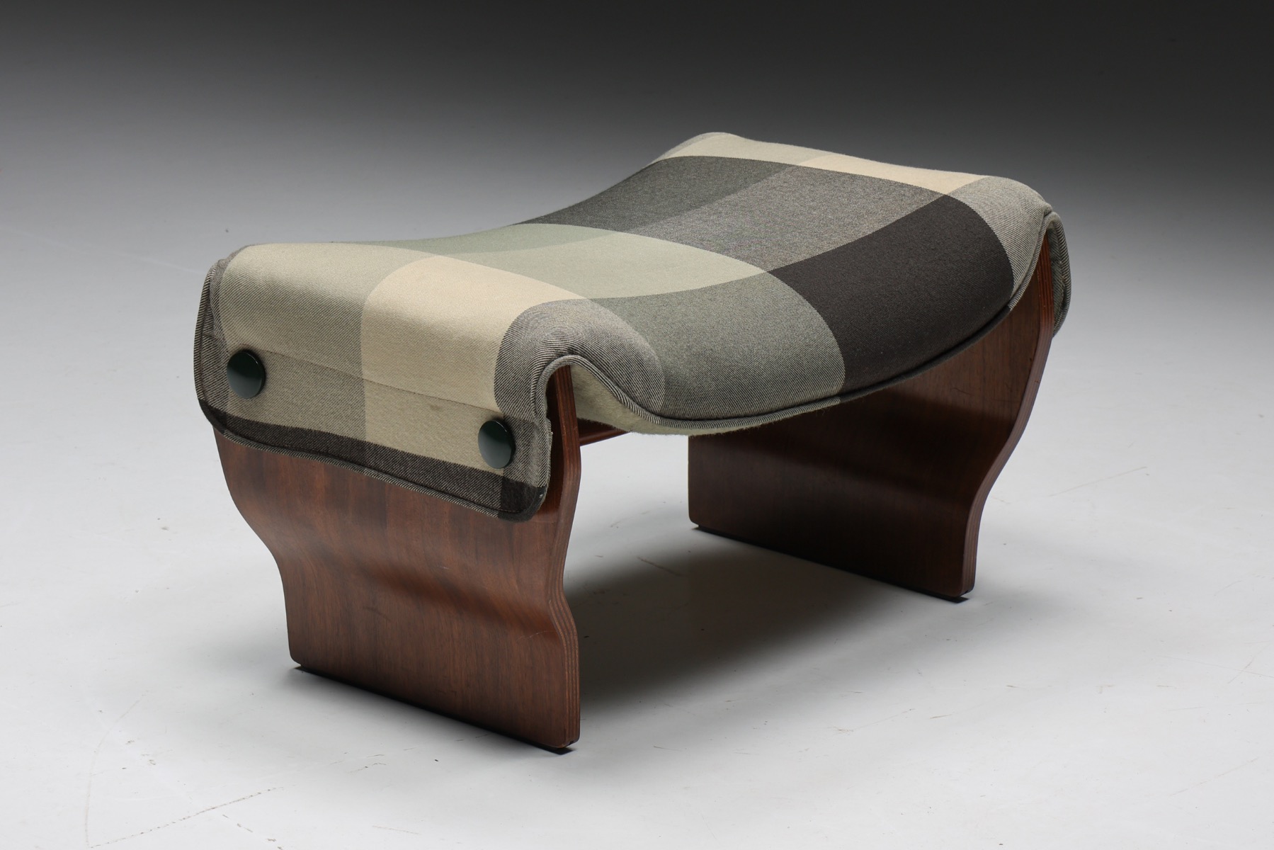 Osvaldo Borsani 'Canada' P110 Lounge Chair with Ottoman for Tecno - 1960s