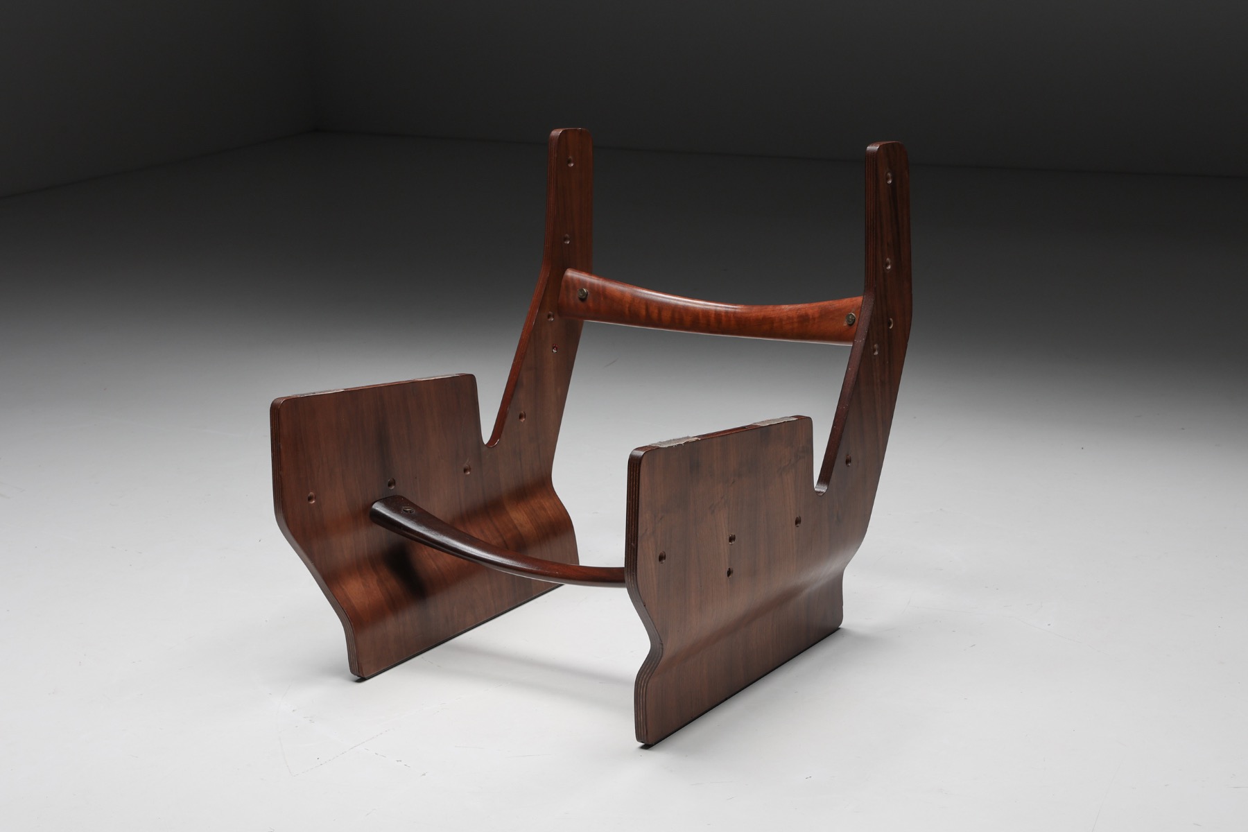 Osvaldo Borsani 'Canada' P110 Lounge Chair with Ottoman for Tecno - 1960s