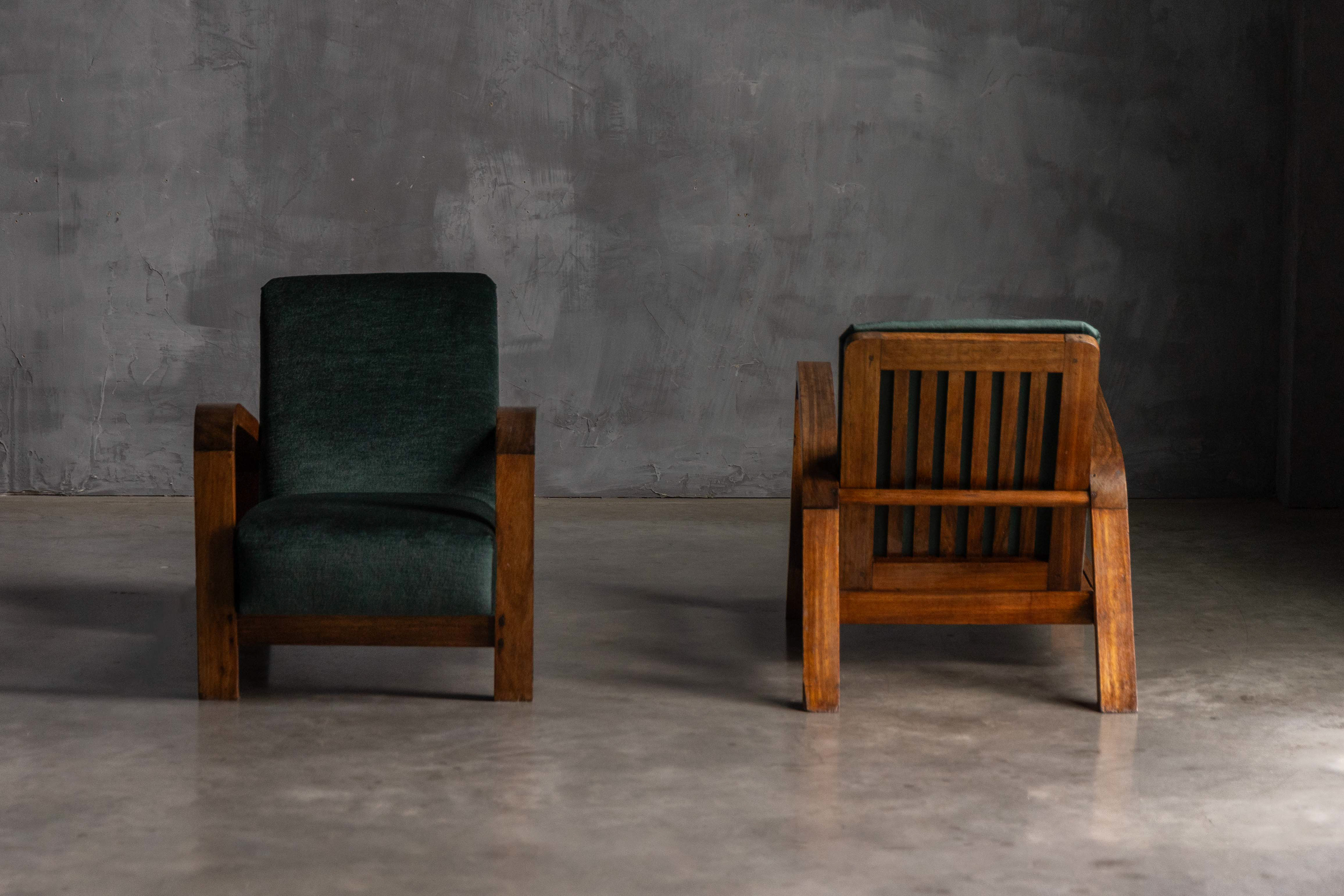 Pair of Art Deco Lounge Chairs, France - 1930s