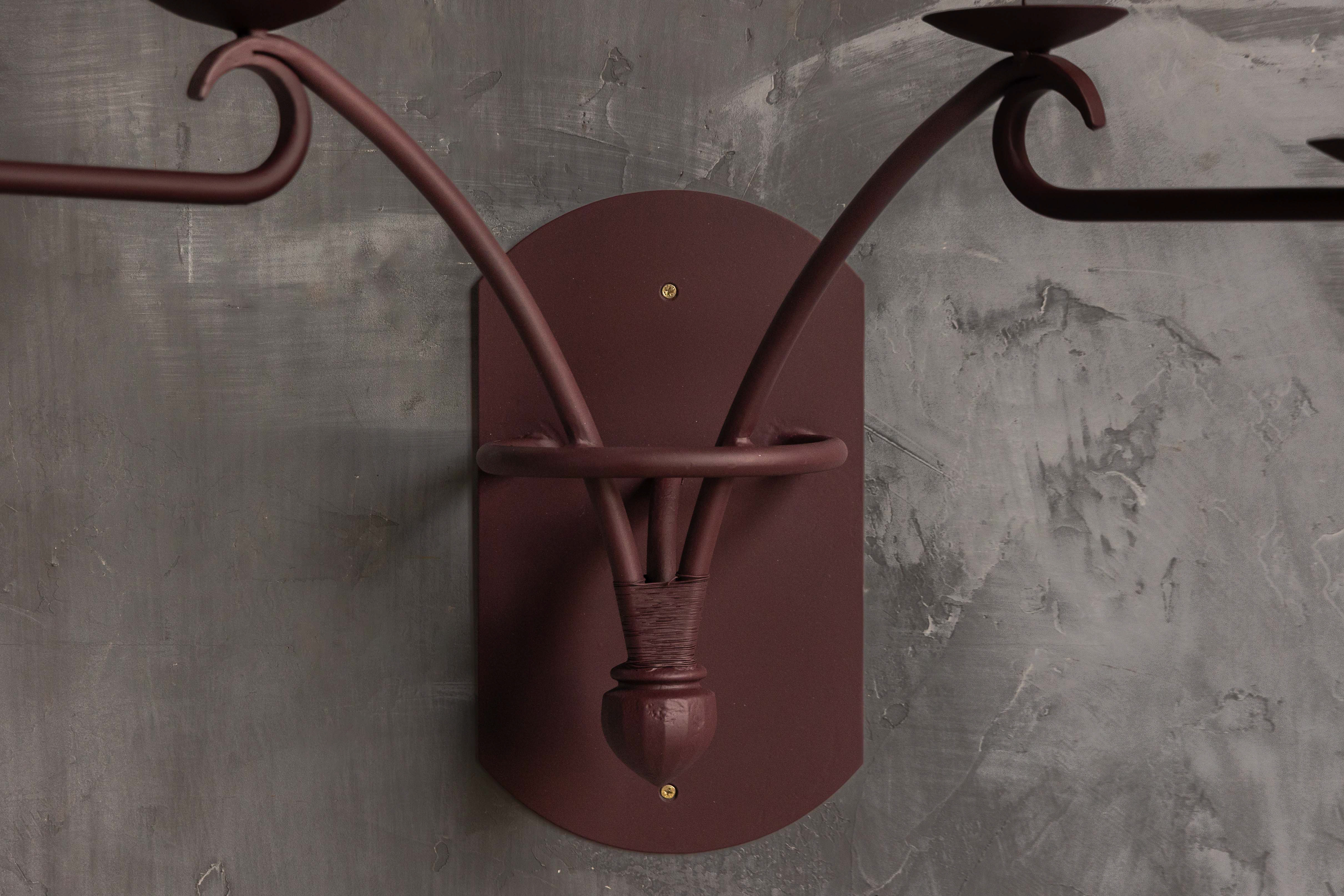 Sculptural Six-Arm Wall Candelabra, Europe - Late 20th Century