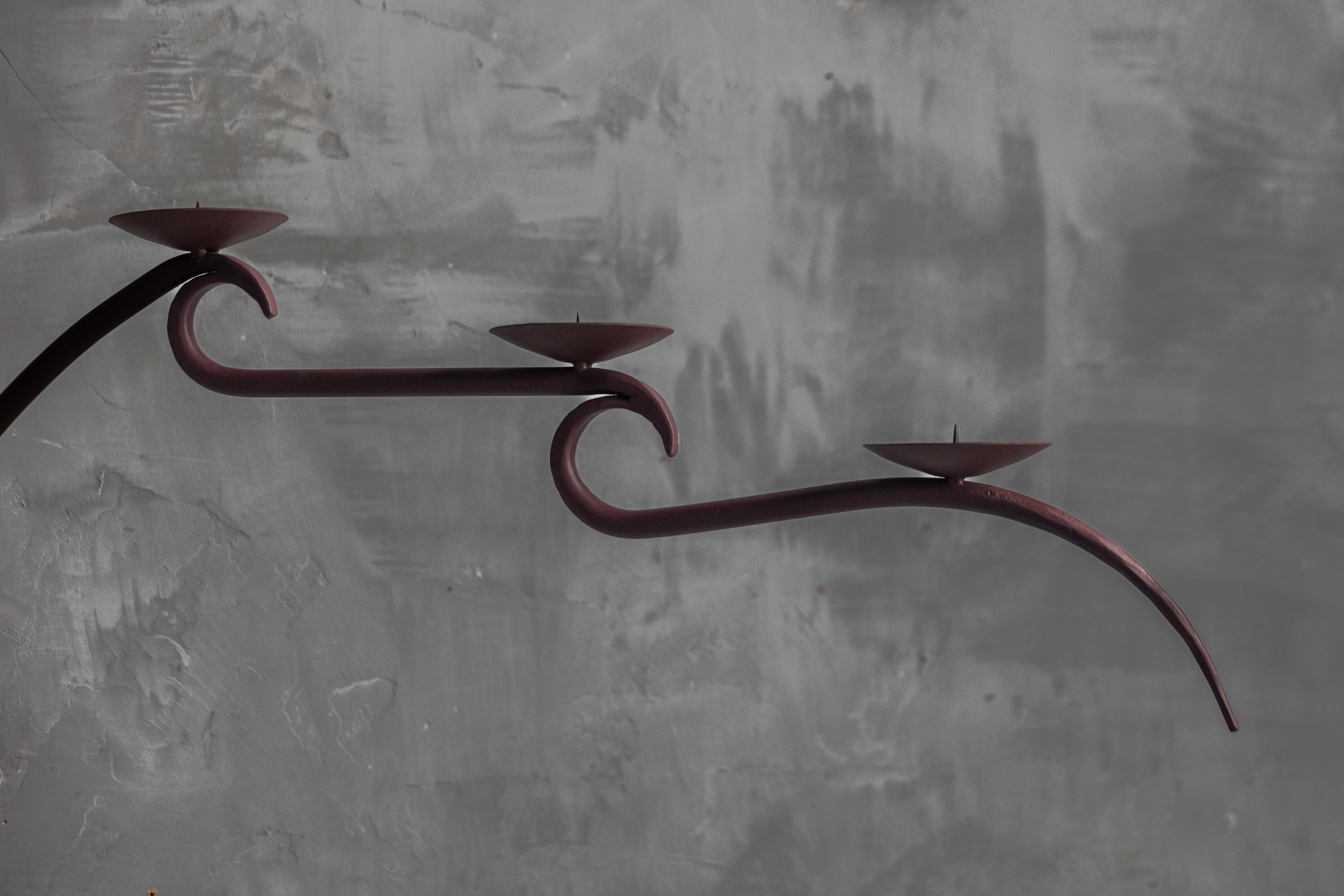 Sculptural Six-Arm Wall Candelabra, Europe - Late 20th Century