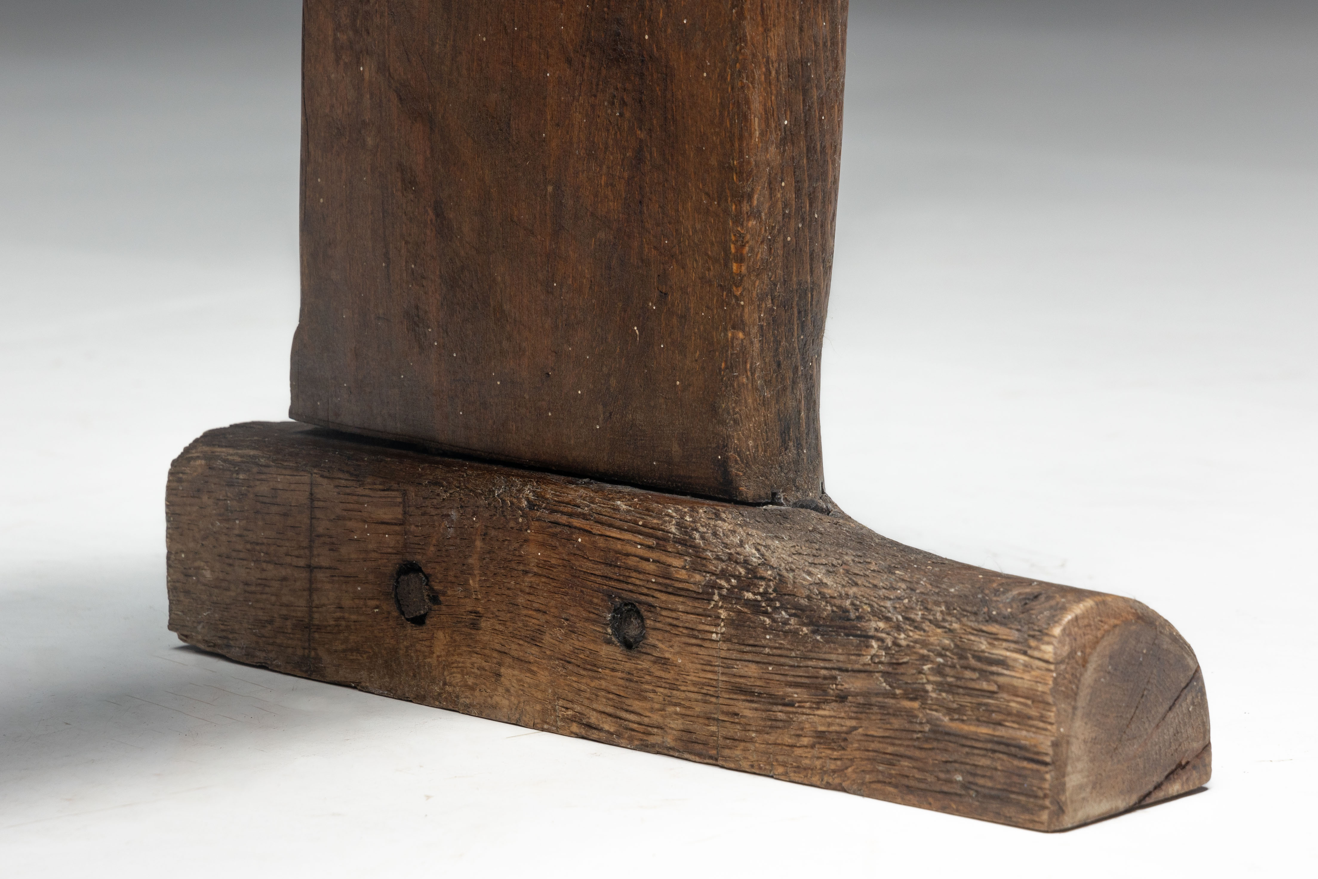 Pair of Vernacular Wooden Benches, Europe - 19th Century