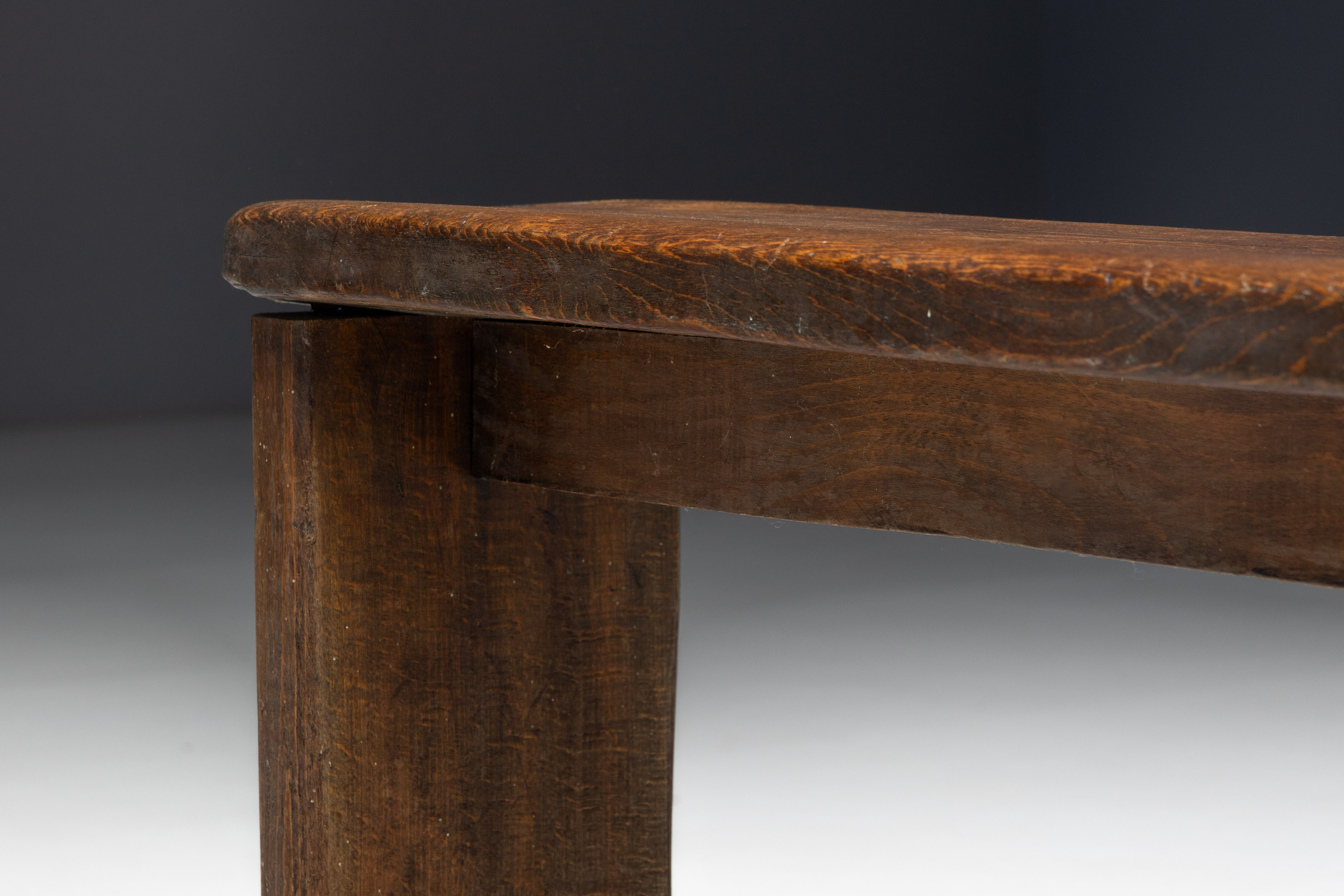 Pair of Vernacular Wooden Benches, Europe - 19th Century