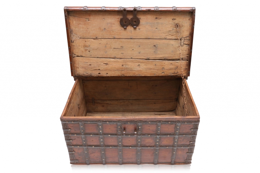 Antique Wooden Chest - 18th Century 