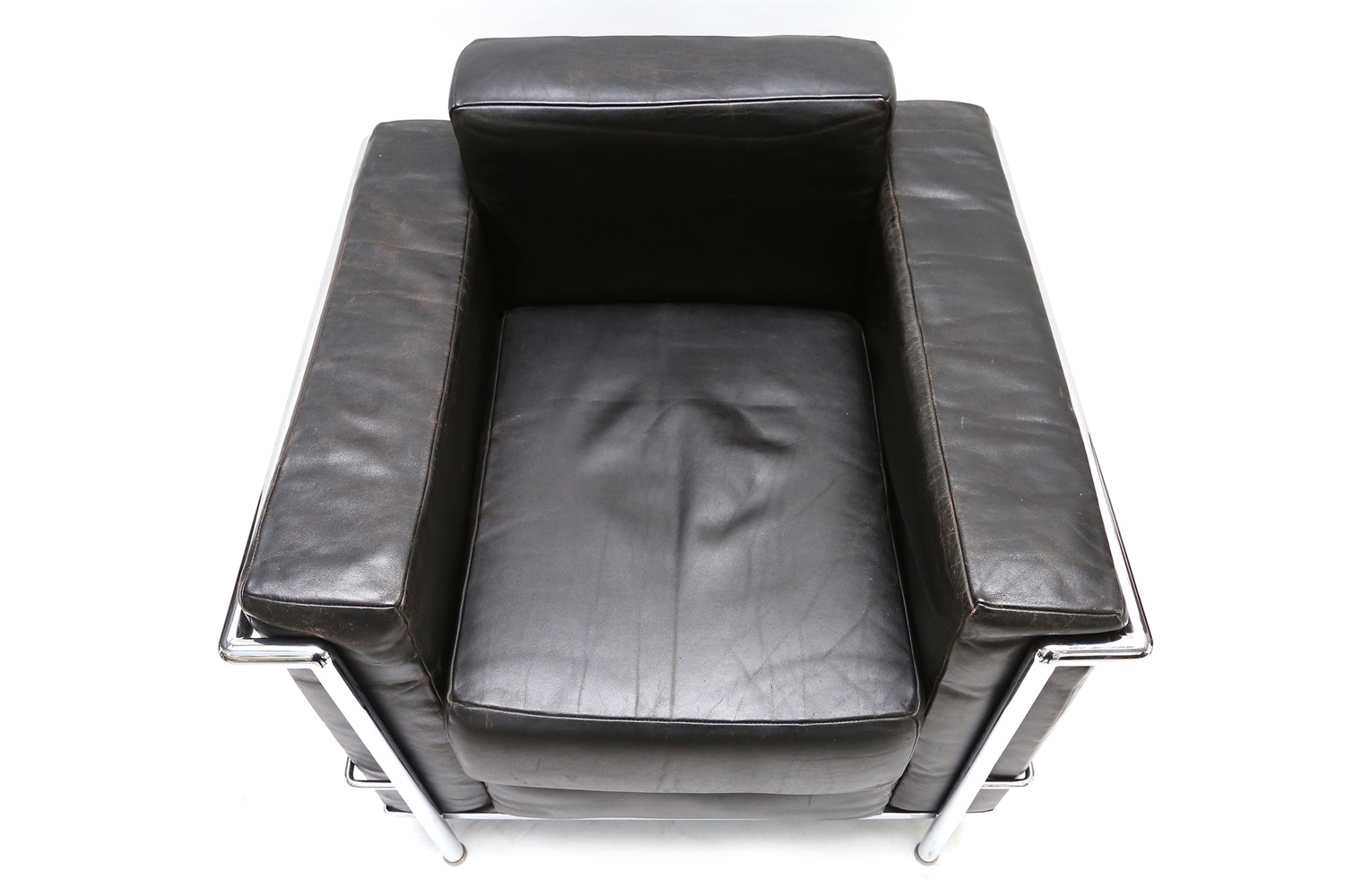 Black Cassina First Edition Armchair, Le Corbusier - 1950s
