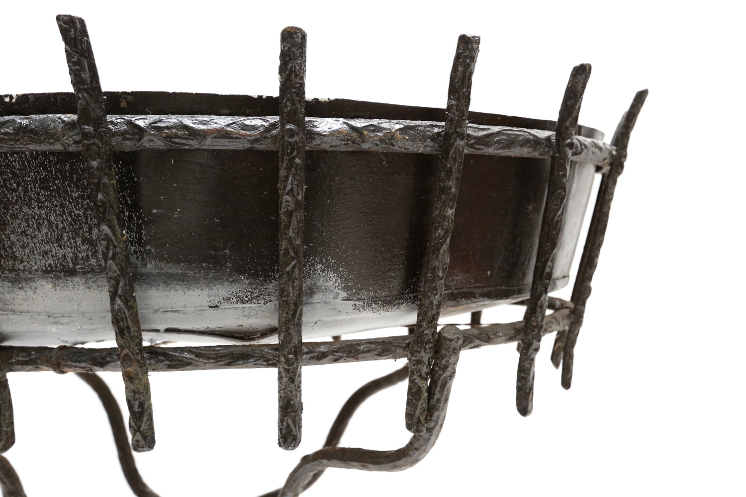 Black Metal Jardinière, Jean Michel Frank - 1930s