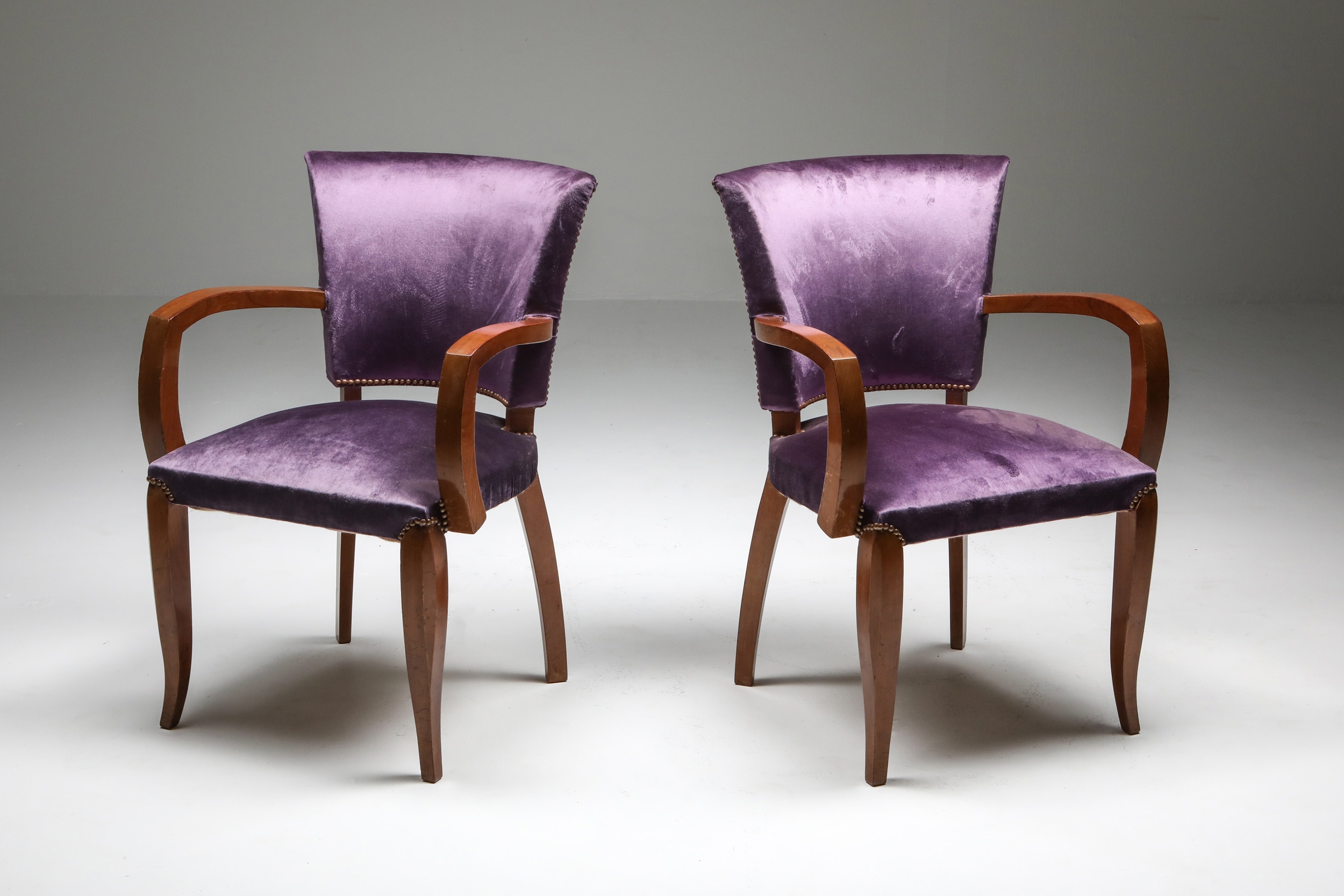 Jules Leleu Art Deco Armchairs - 1940s