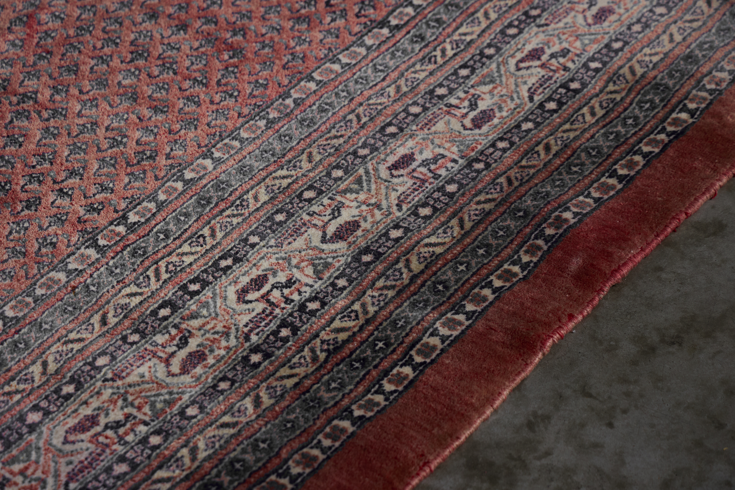 Hand-Knotted Wool Rug in Red Tones, Persia - 1950s