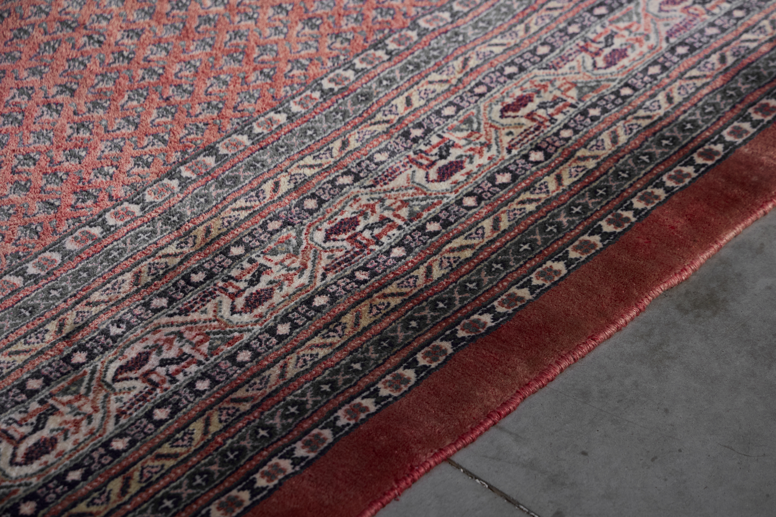Hand-Knotted Wool Rug in Red Tones, Persia - 1950s