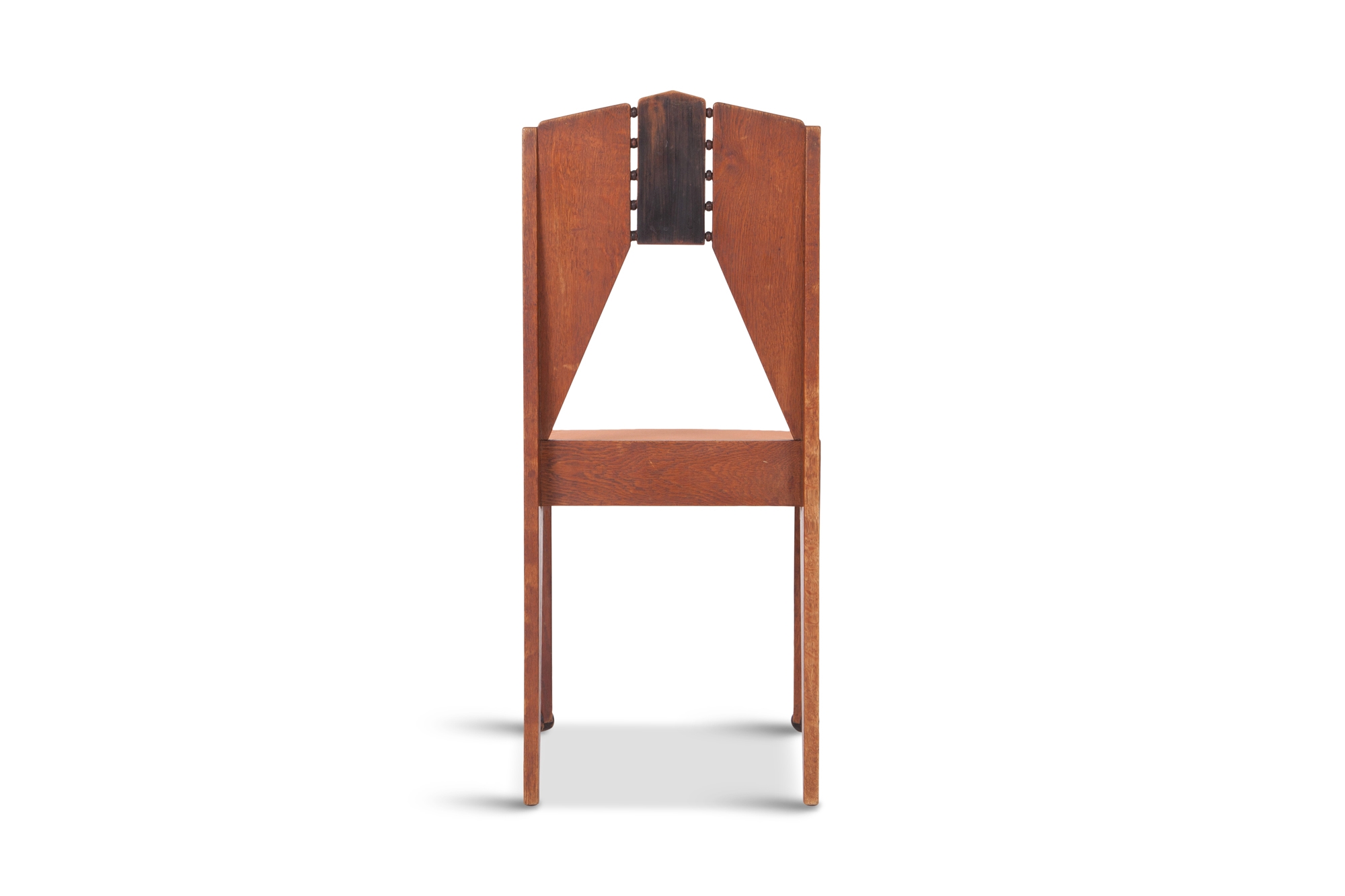 Amsterdamse School Dining Chairs in Skin Velvet - 1930s