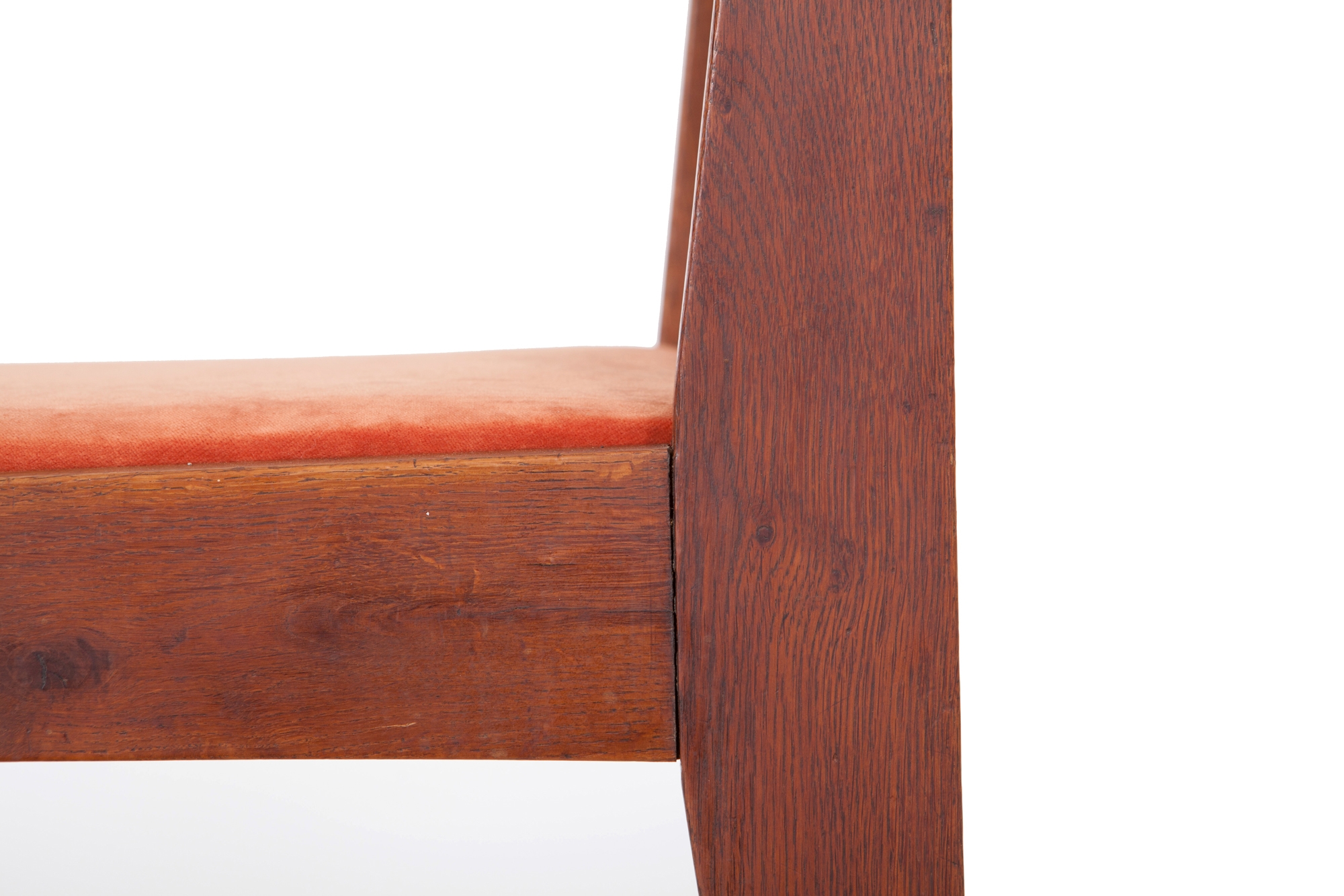 Amsterdamse School Dining Chairs in Skin Velvet - 1930s