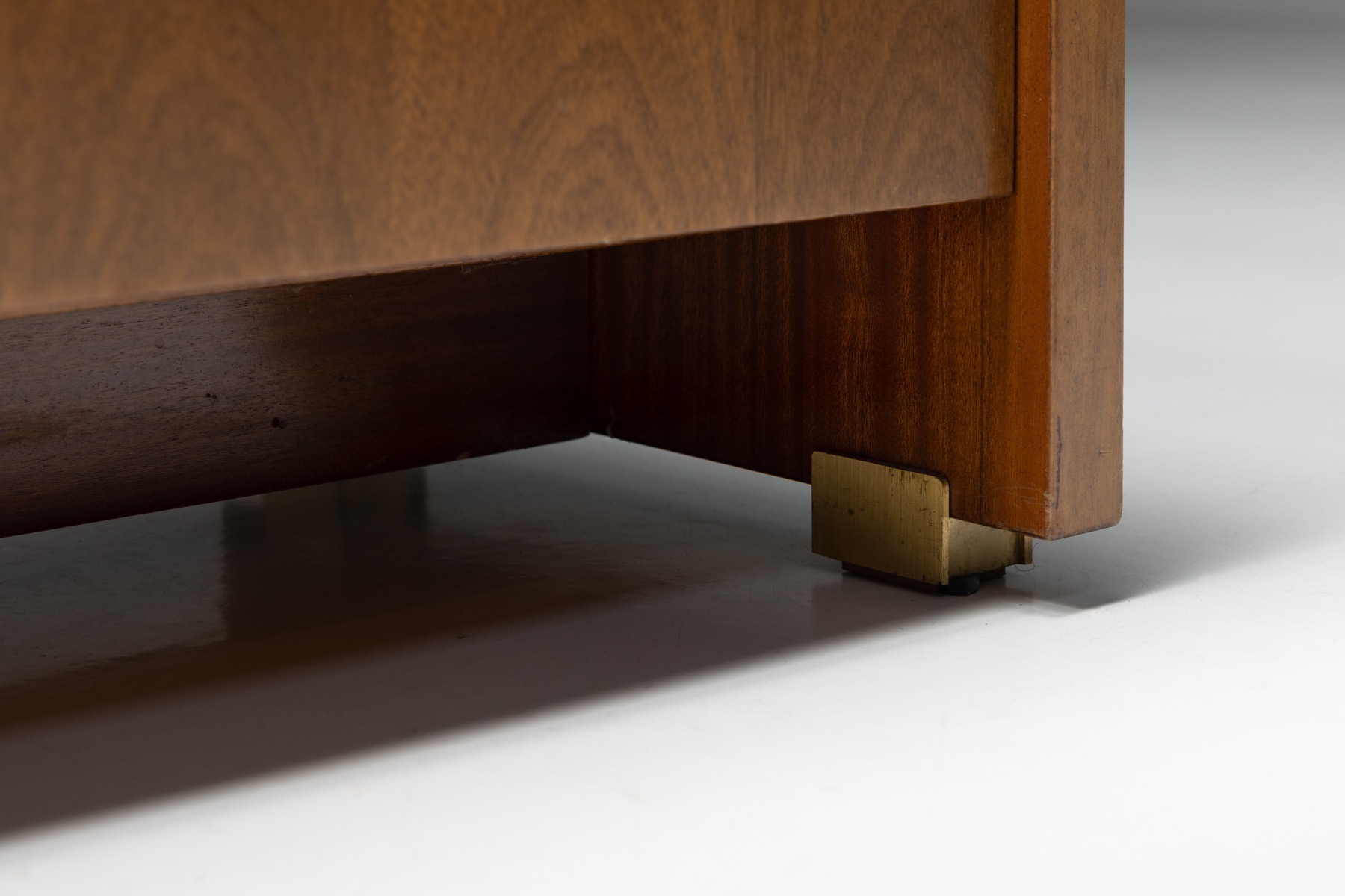 Walnut and Brass Sideboard by Pierre Balmain - 1980s