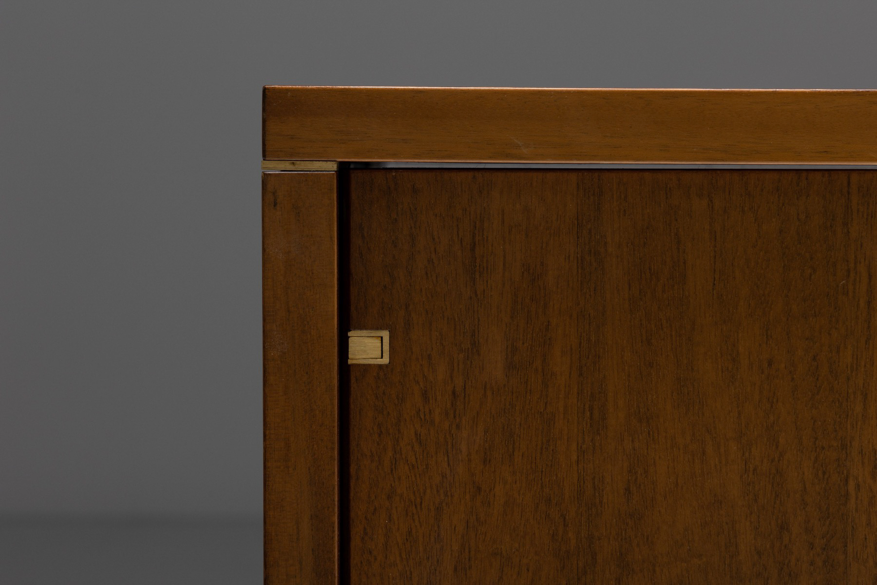 Walnut and Brass Sideboard by Pierre Balmain - 1980s