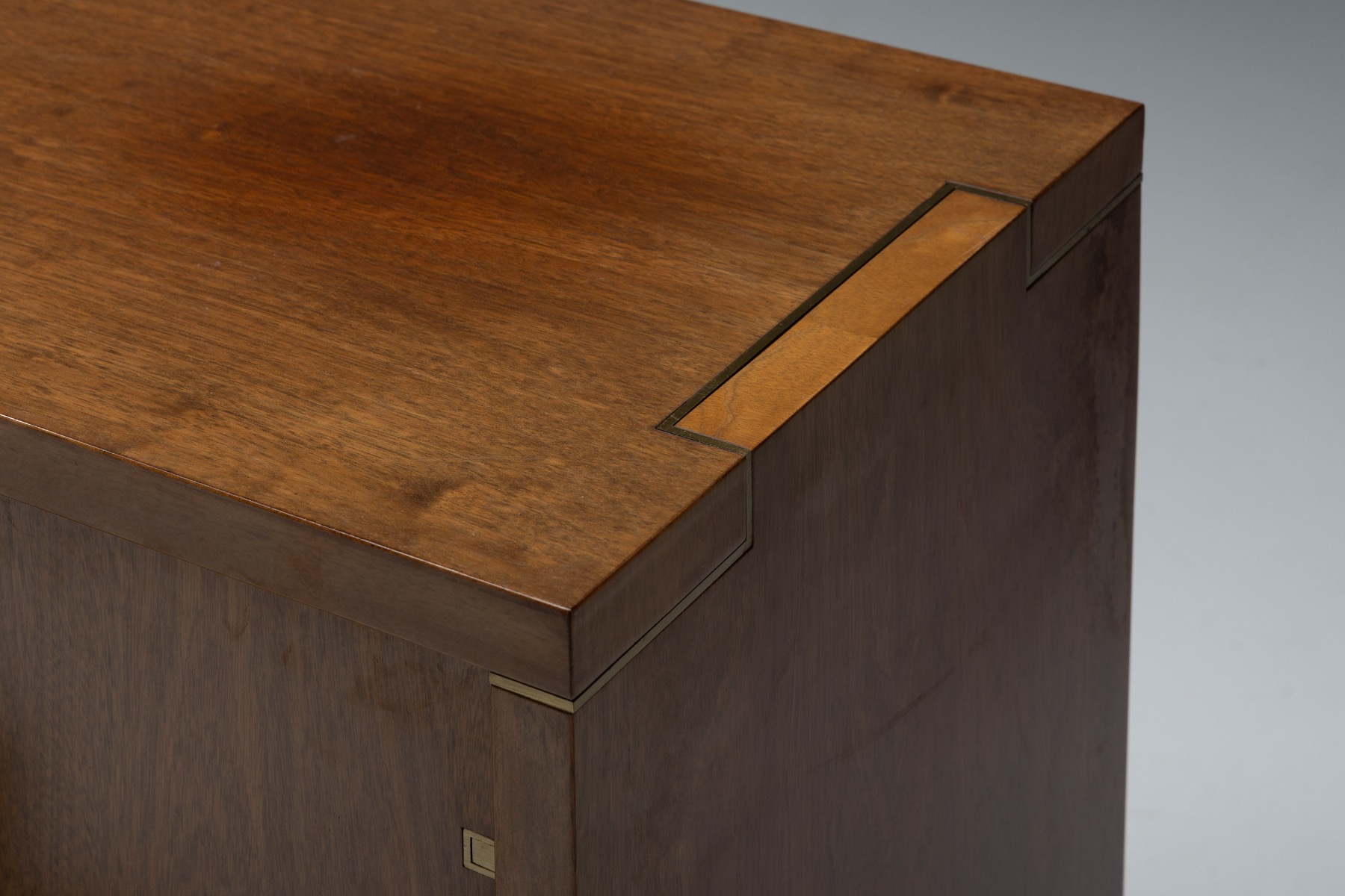 Walnut and Brass Sideboard by Pierre Balmain - 1980s
