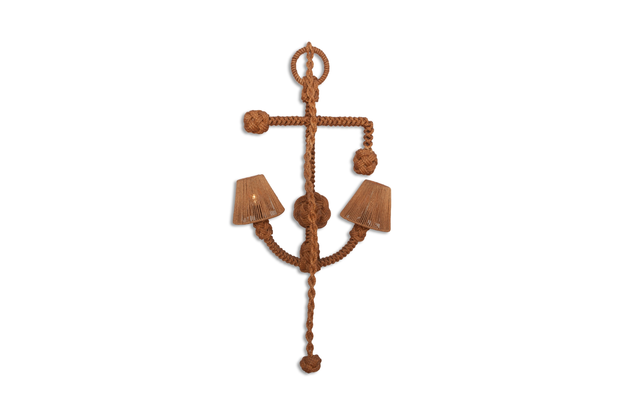Audoux Minet 'Anchor' Rope Sconce - 1960s