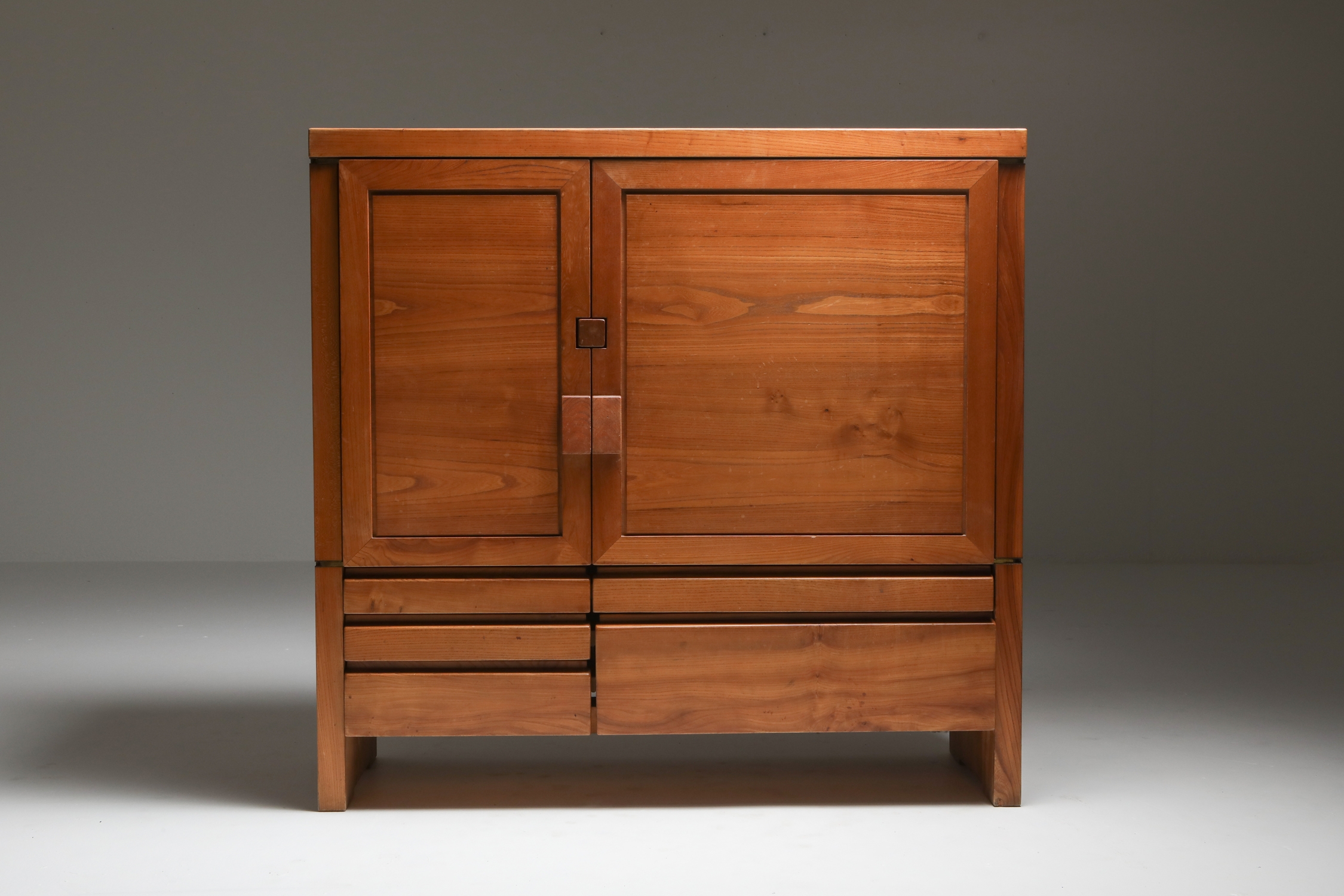 Pierre Chapo's Two-Door Five-Drawer Cabinet R18 - 1960's