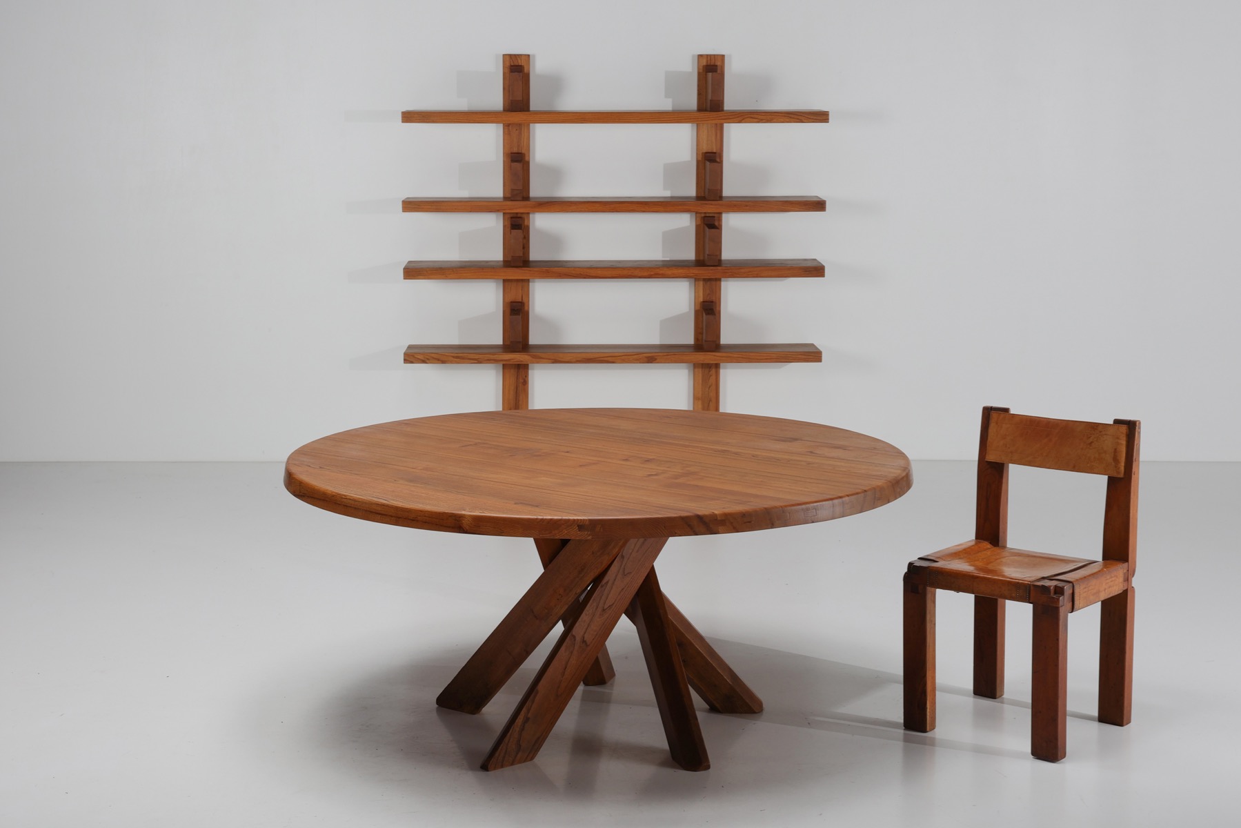  Pierre Chapo Elm Wall Unit 'B17' - 1967