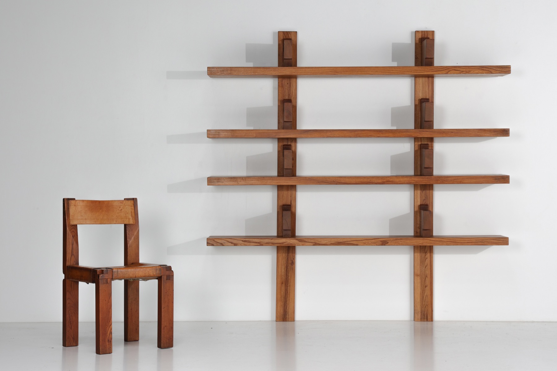  Pierre Chapo Elm Wall Unit 'B17' - 1967