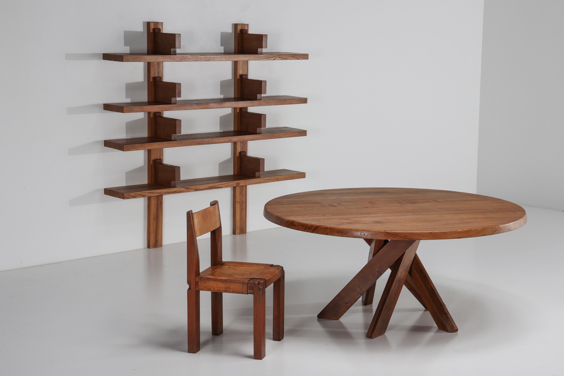  Pierre Chapo Elm Wall Unit 'B17' - 1967