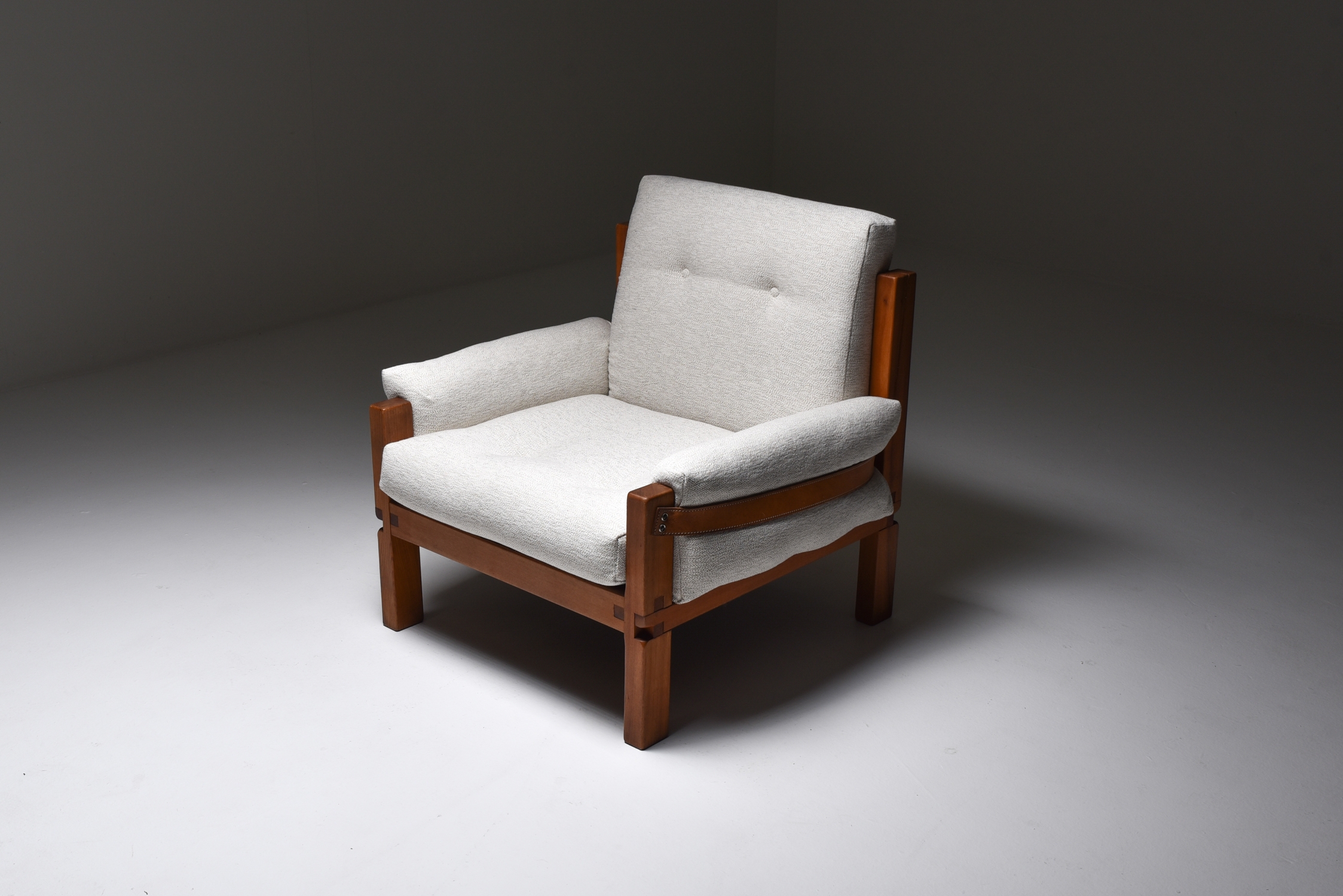 Pierre Chapo S15 easy chairs bouclé - 1964