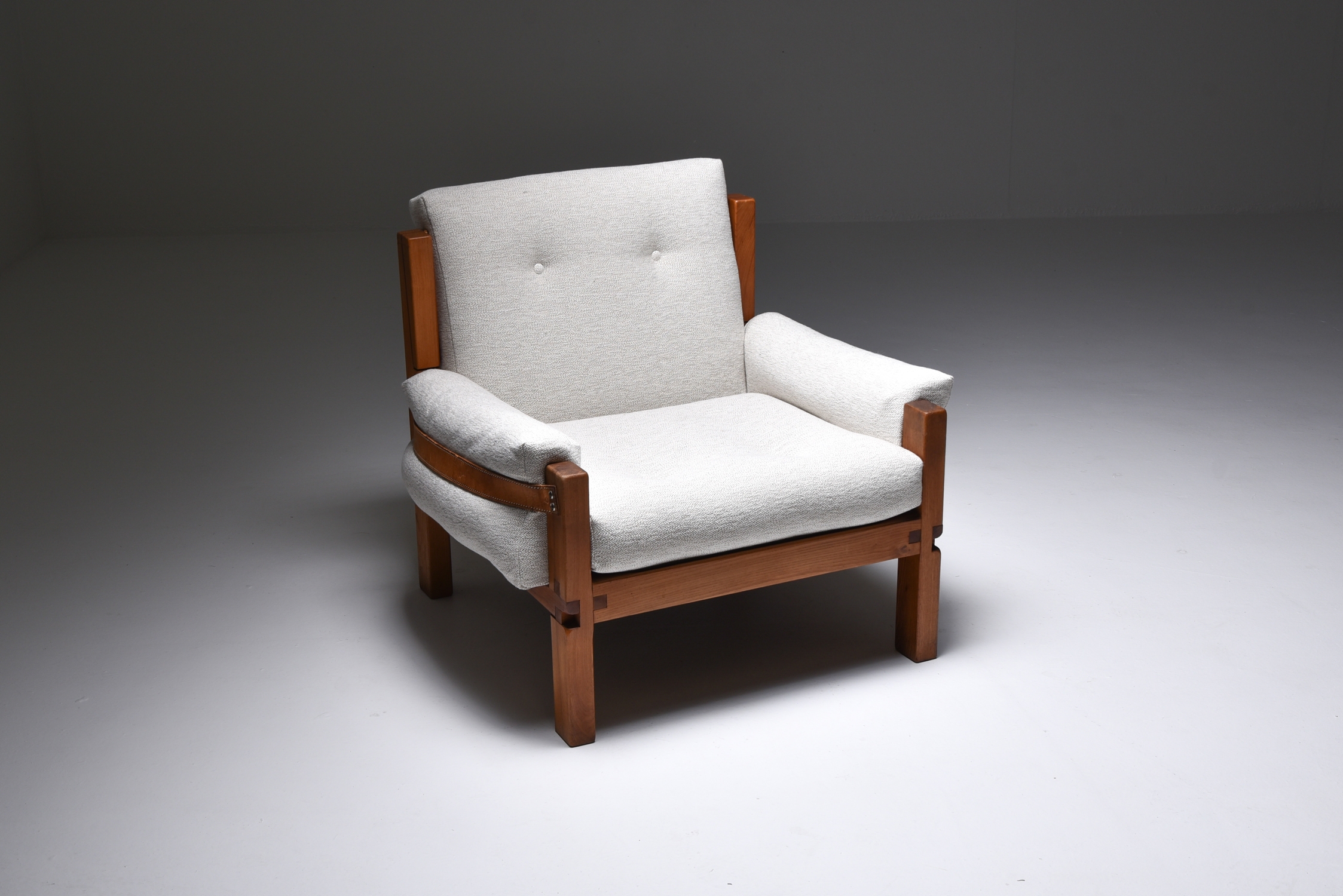 Pierre Chapo S15 easy chairs bouclé - 1964