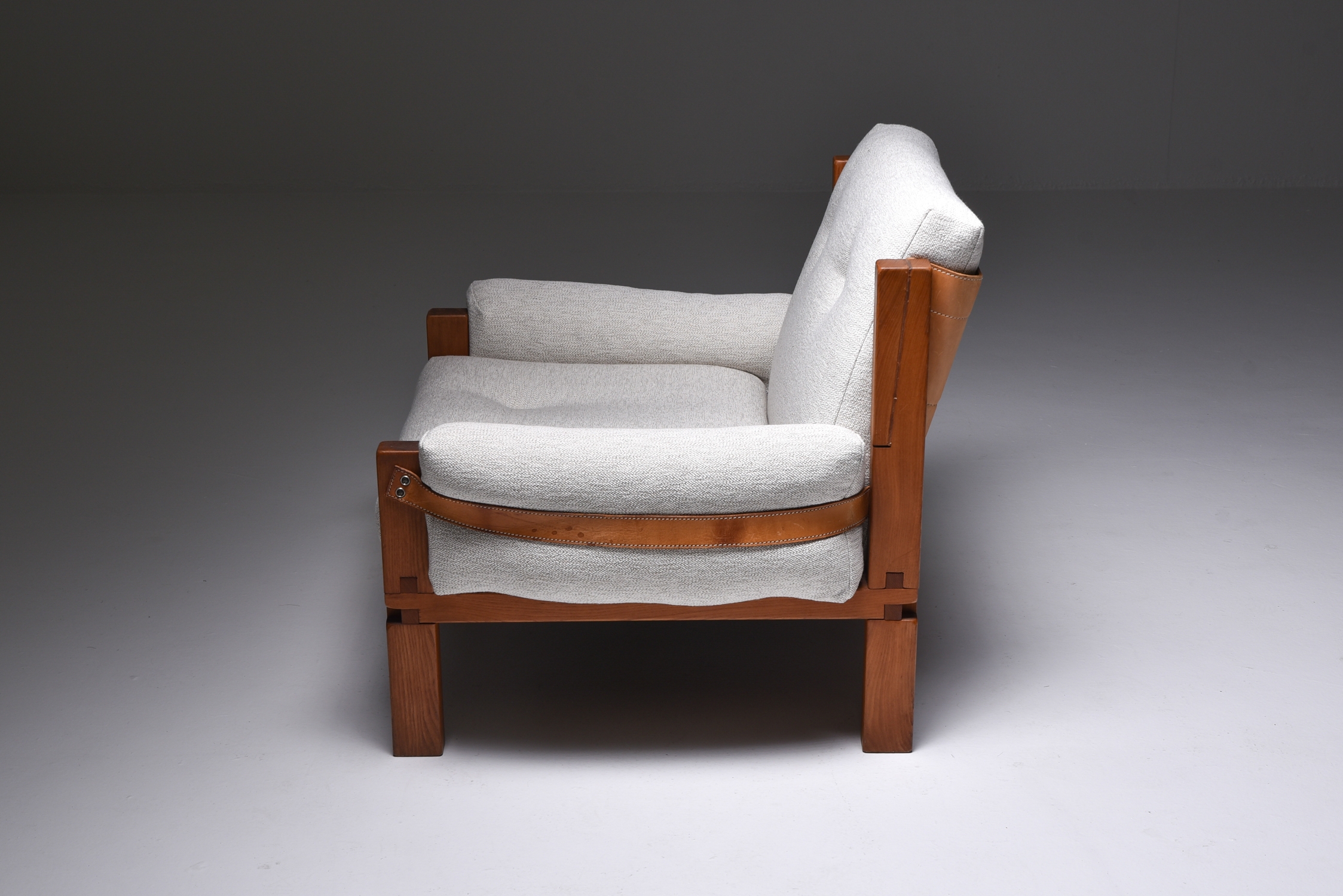 Pierre Chapo S15 easy chairs bouclé - 1964