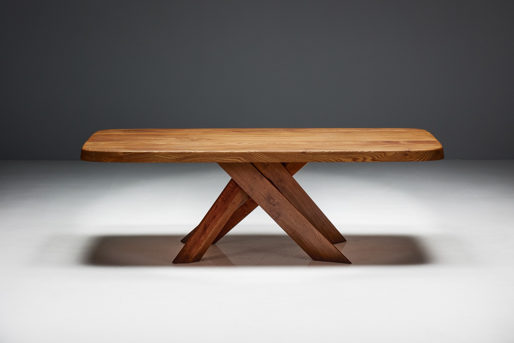 T35 Dining Table by Pierre Chapo - 1970s