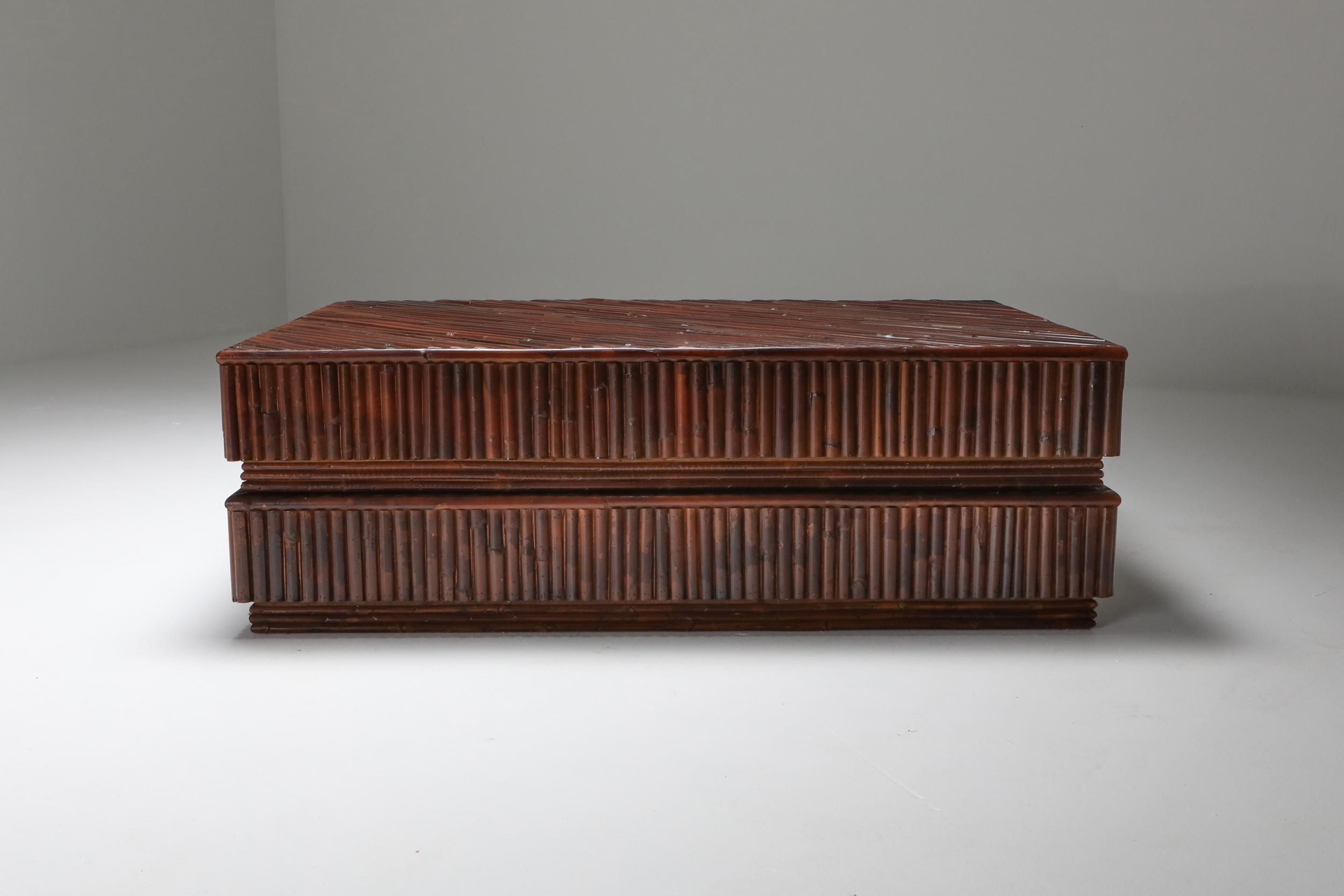 Vivai del Sud Bamboo Sliding Table - 1970's