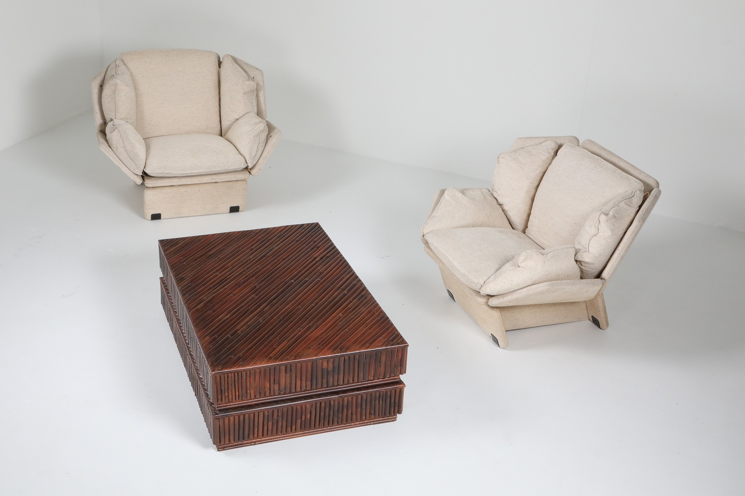 Vivai del Sud Bamboo Sliding Table - 1970's