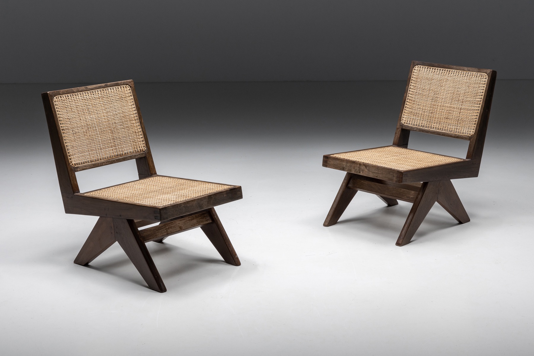 Armless Easy Chair by Pierre Jeanneret, Chandigarh - 1960's