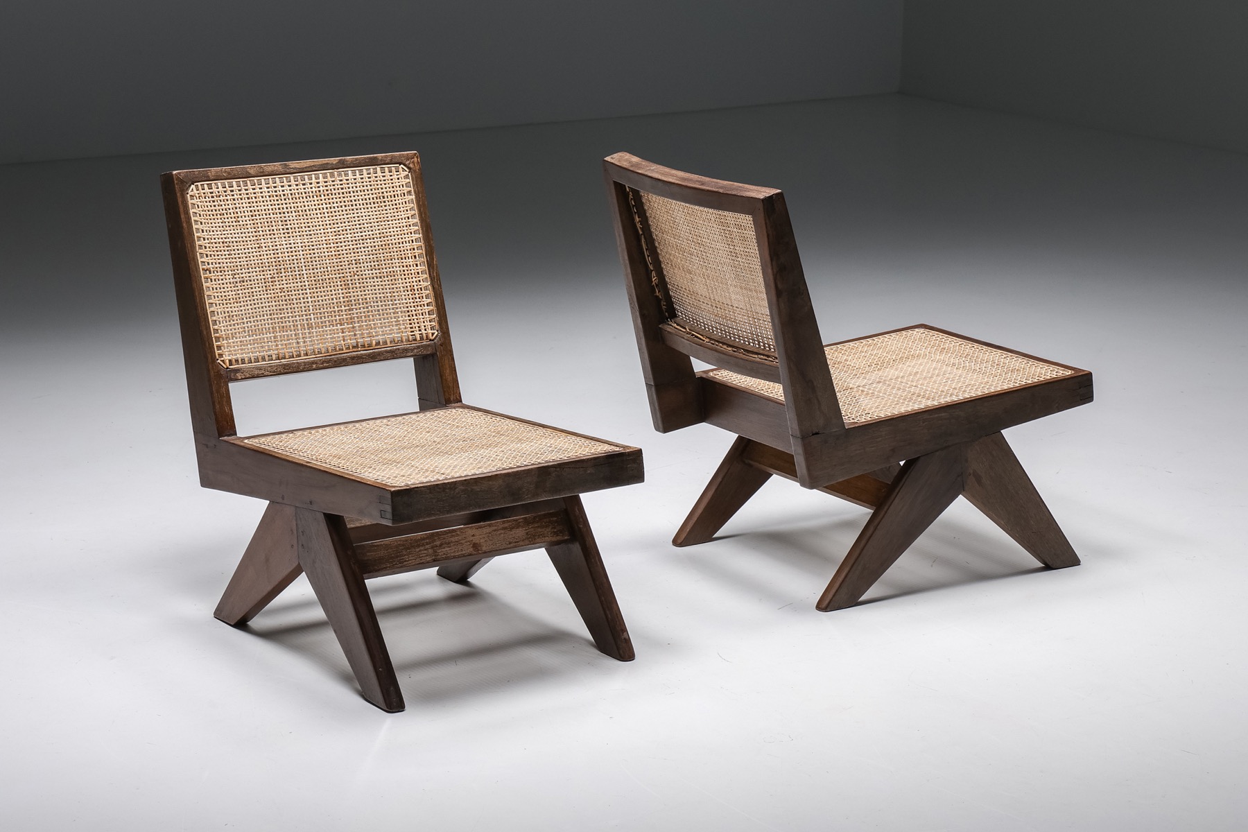 Armless Easy Chair by Pierre Jeanneret, Chandigarh - 1960's