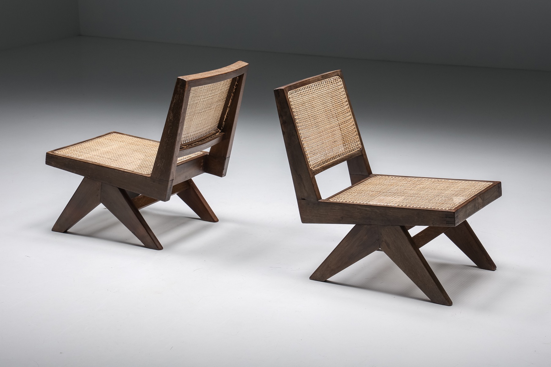 Armless Easy Chair by Pierre Jeanneret, Chandigarh - 1960's
