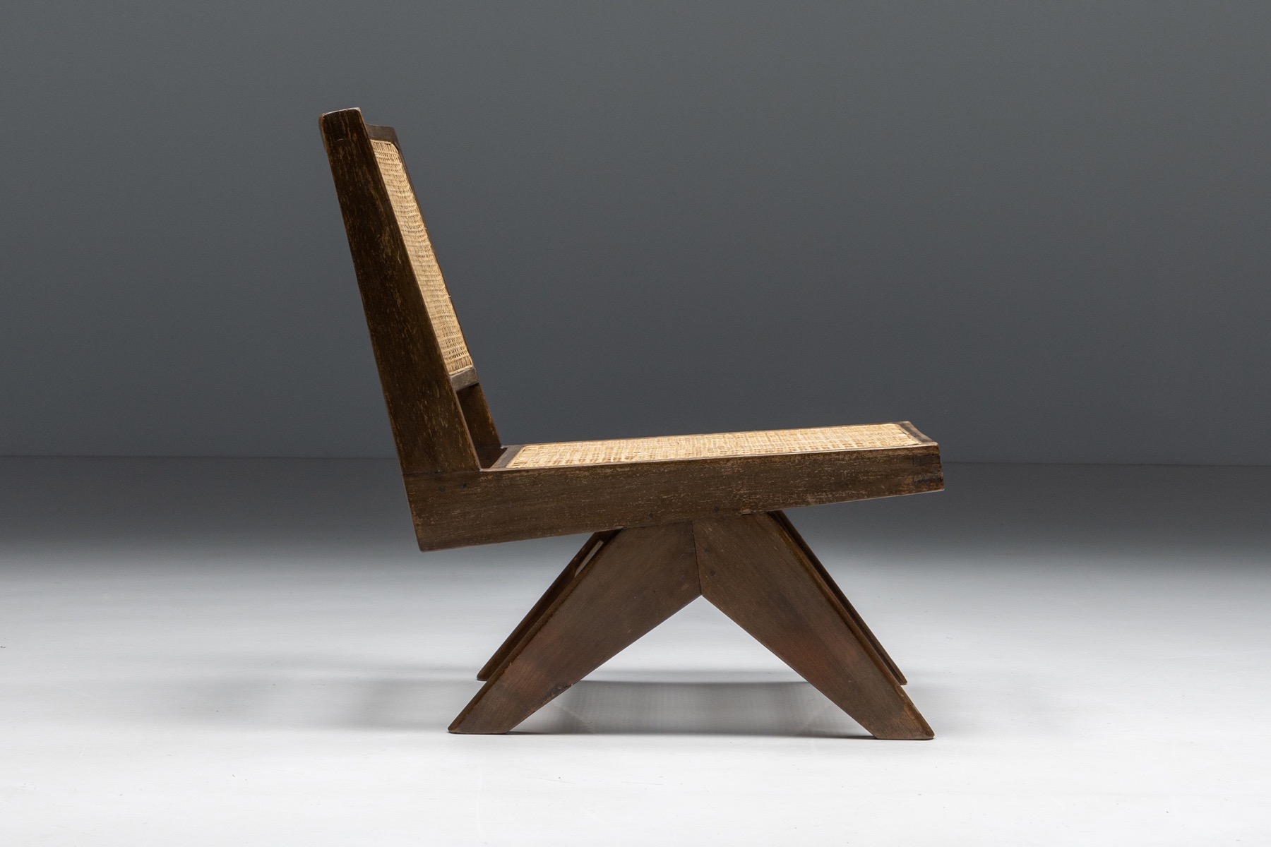 Armless Easy Chair by Pierre Jeanneret, Chandigarh - 1960's