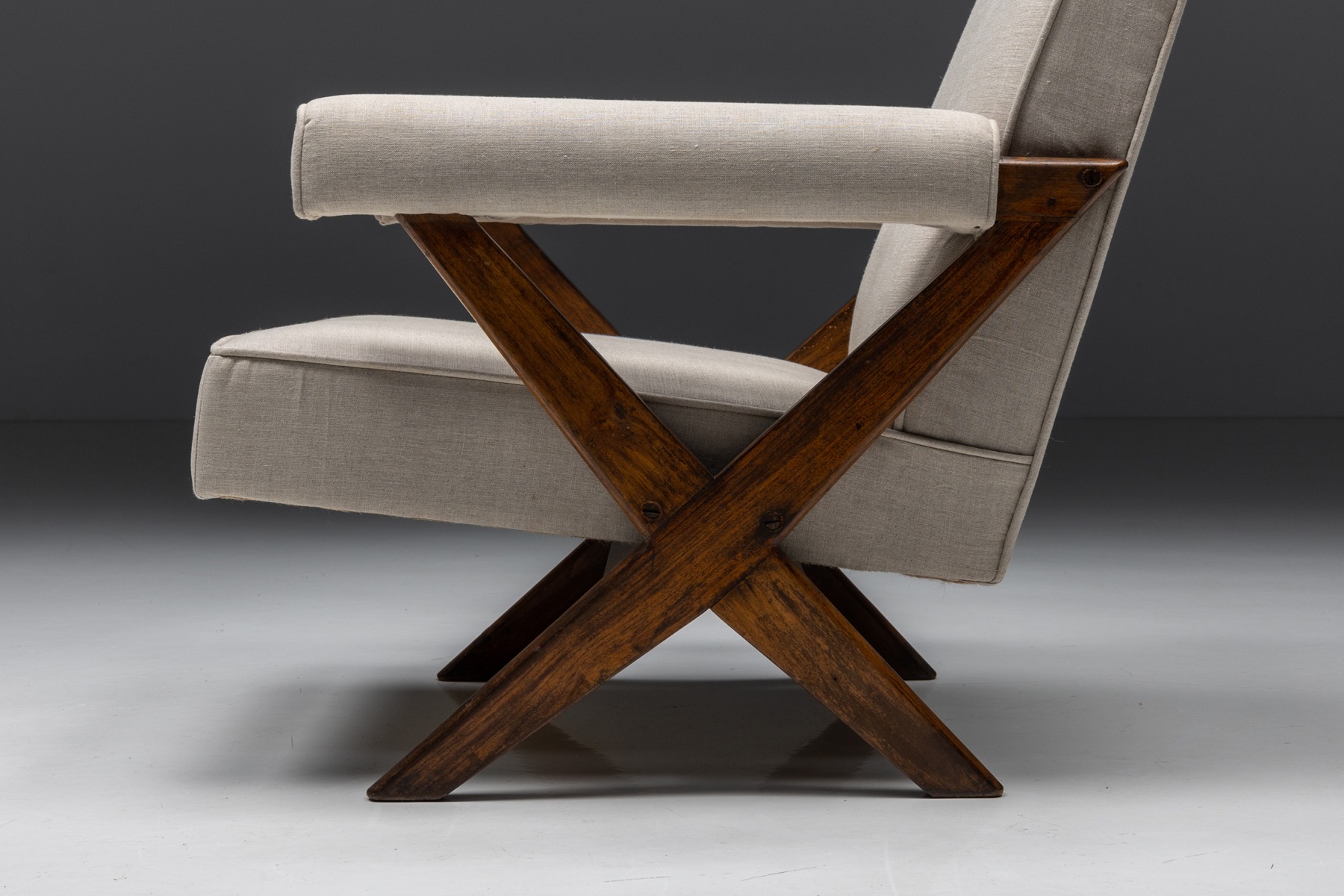 Lounge Chairs PJ-SI-48-A by Pierre Jeanneret - 1960's