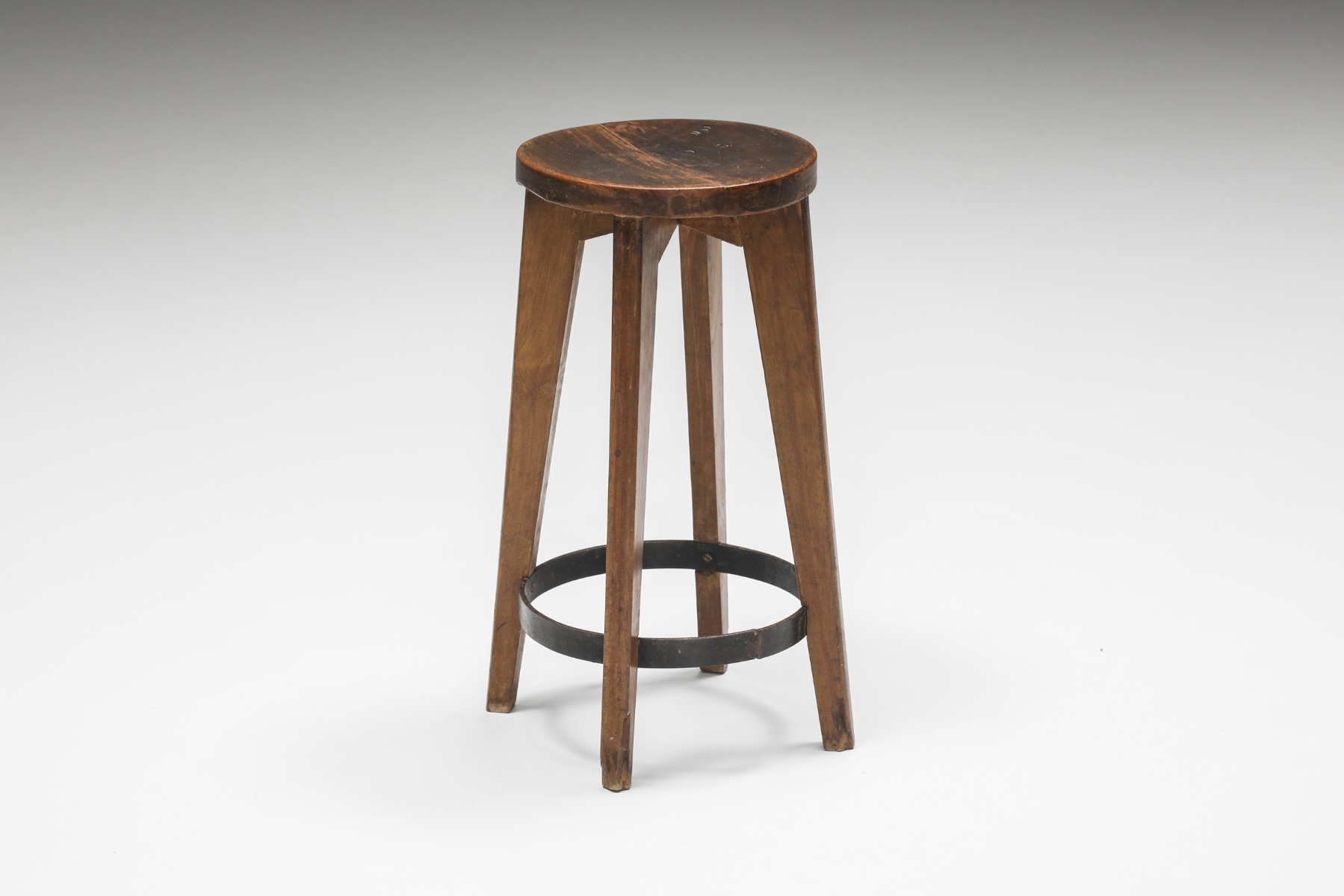 Pierre Jeanneret Set Of Chandigarh Stools - 1960's