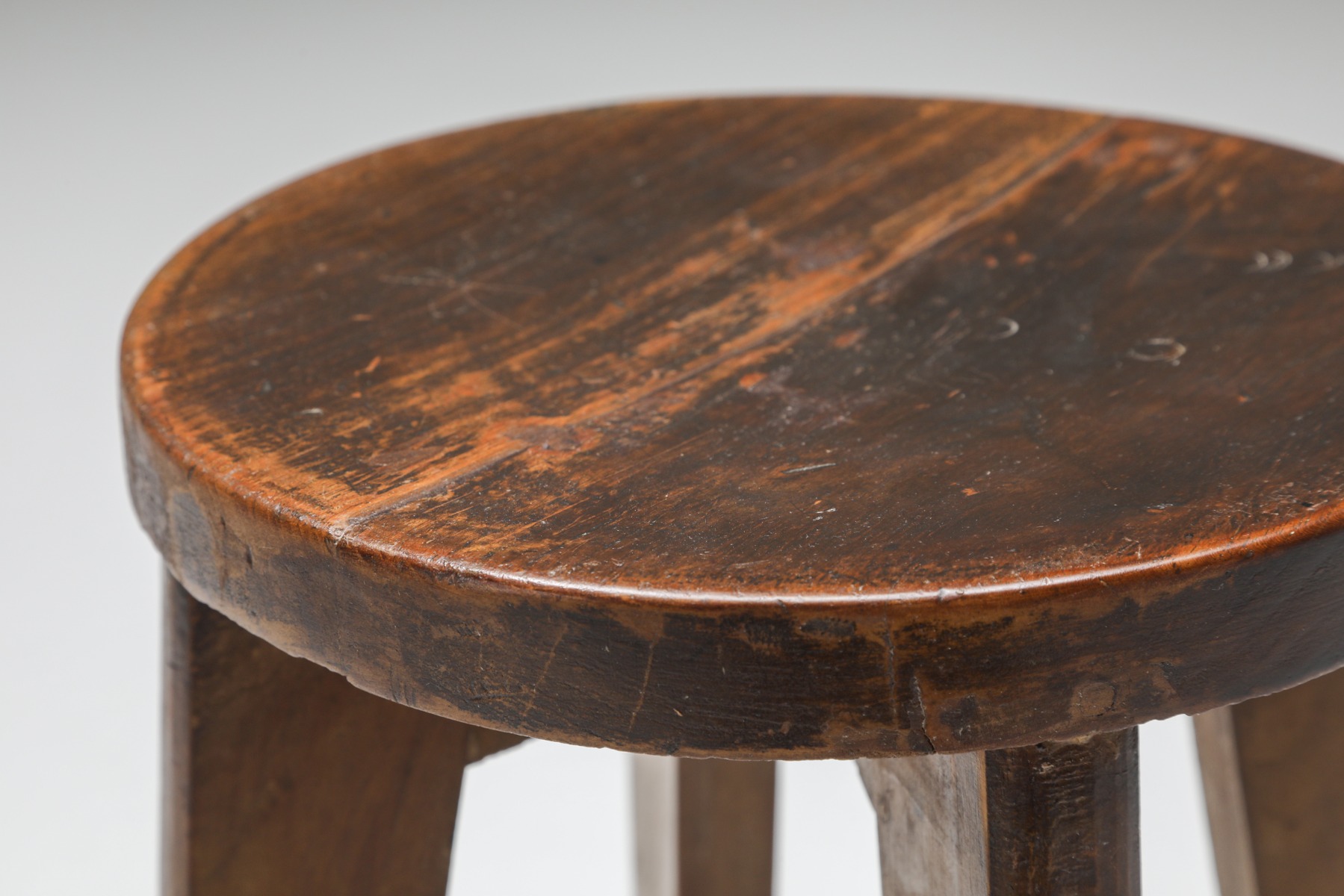 Pierre Jeanneret Set Of Chandigarh Stools - 1960's