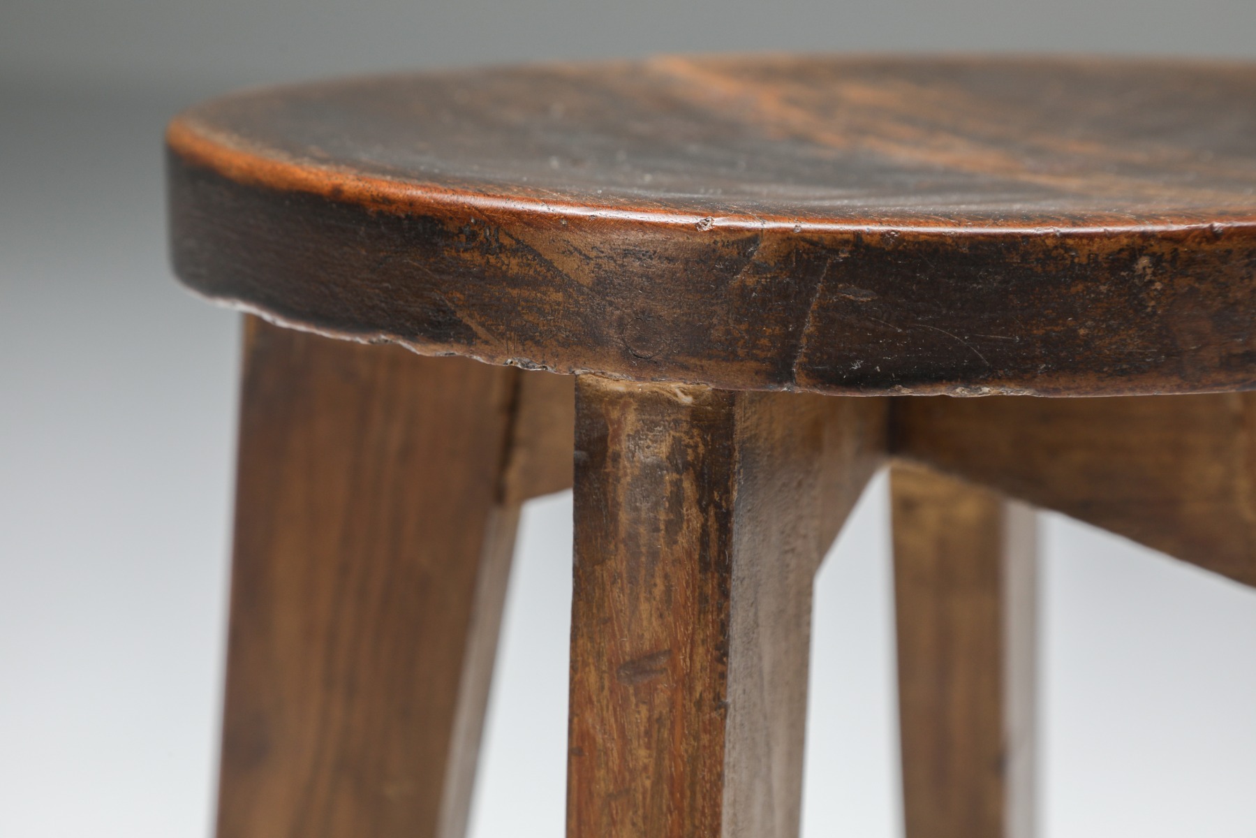 Pierre Jeanneret Set Of Chandigarh Stools - 1960's
