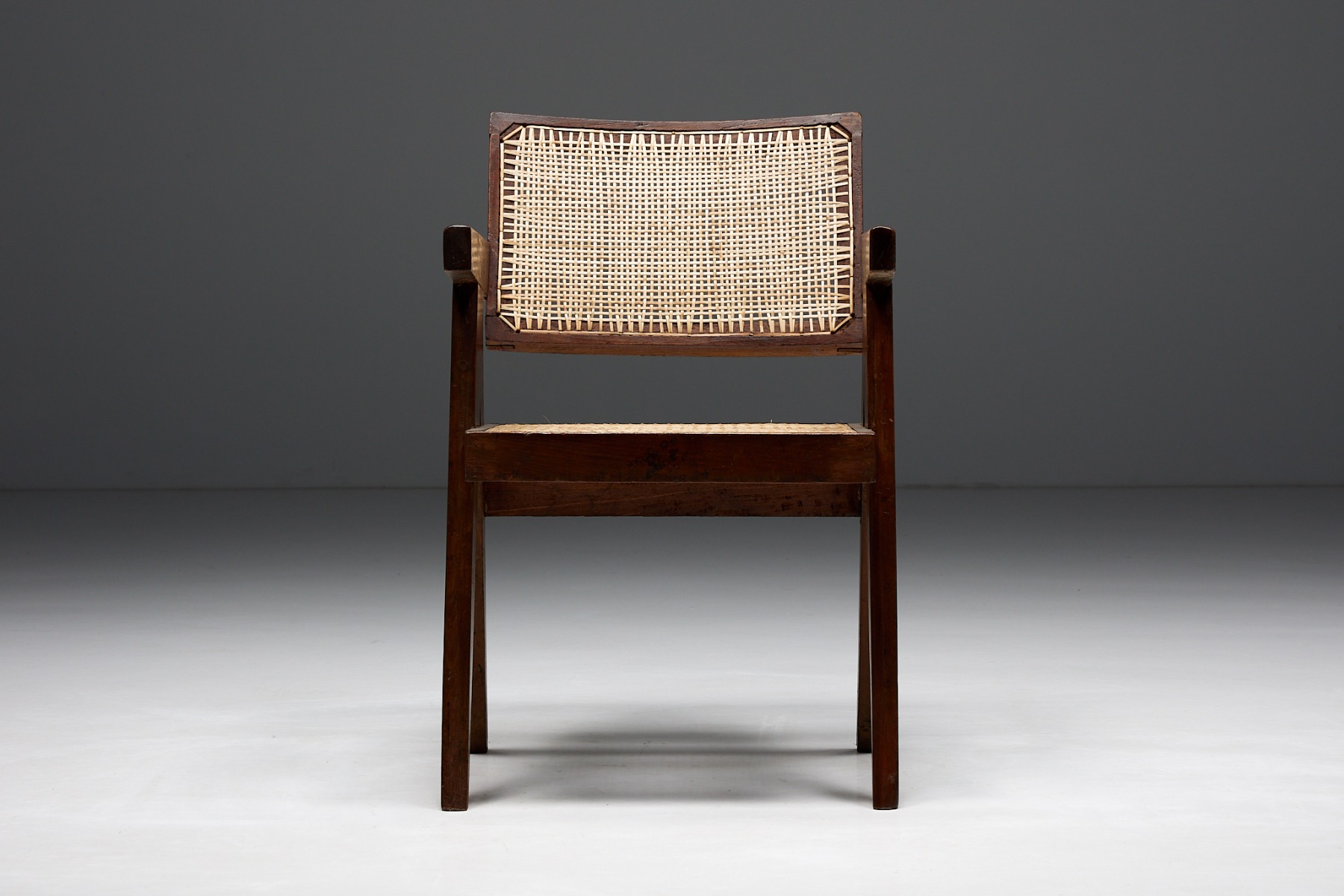 Office Cane Chairs by Pierre Jeanneret - 1955