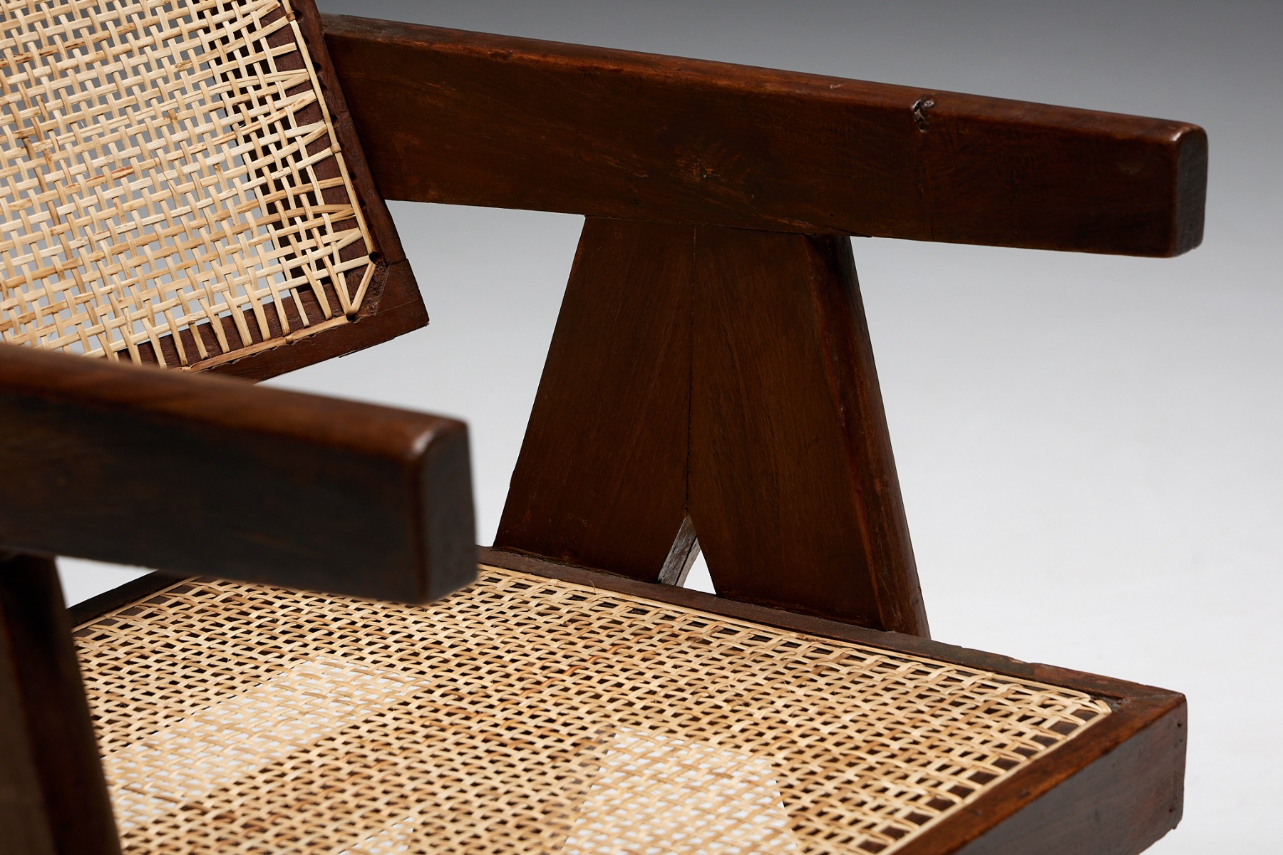 Office Cane Chairs by Pierre Jeanneret - 1955