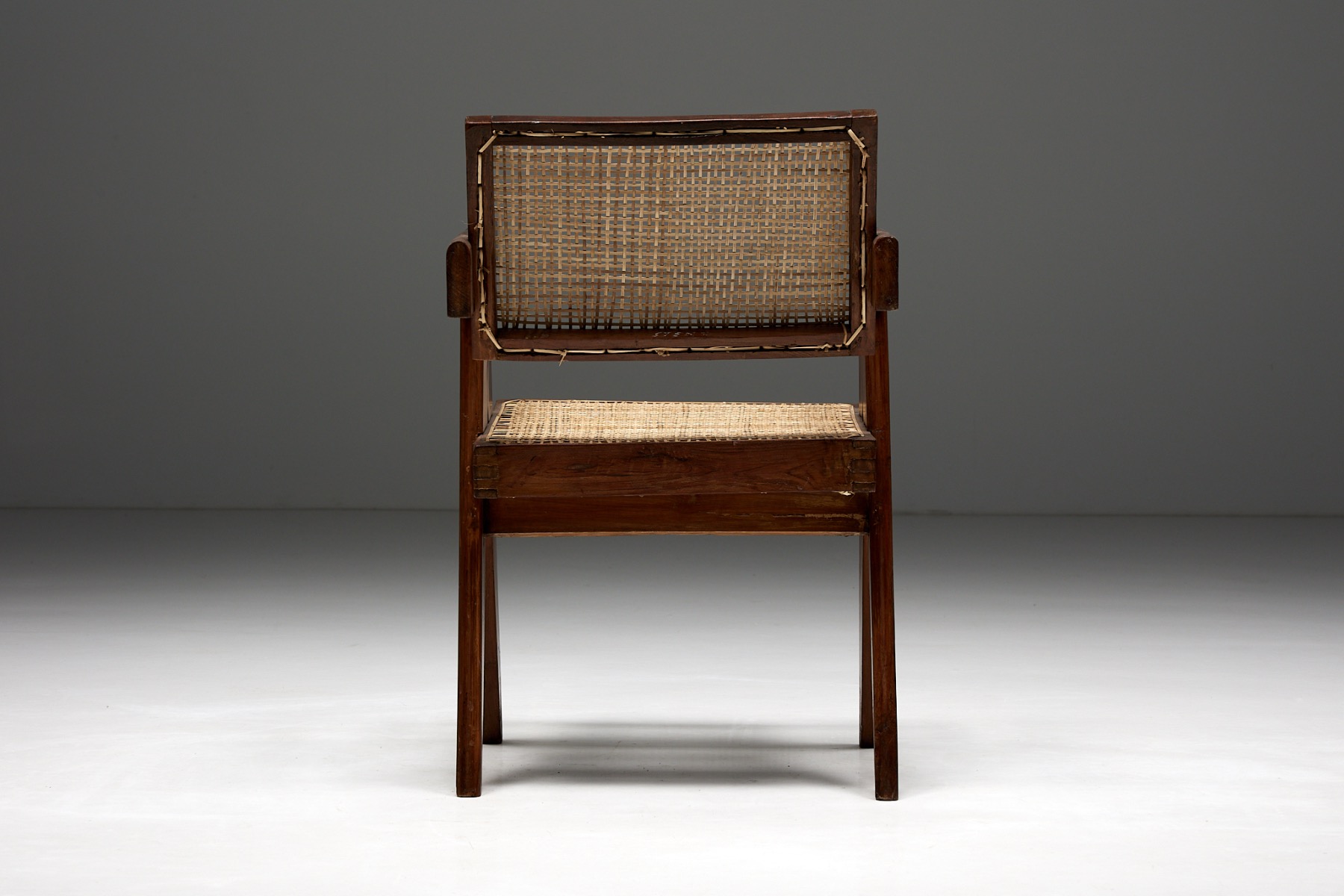 Office Cane Chairs by Pierre Jeanneret - 1955
