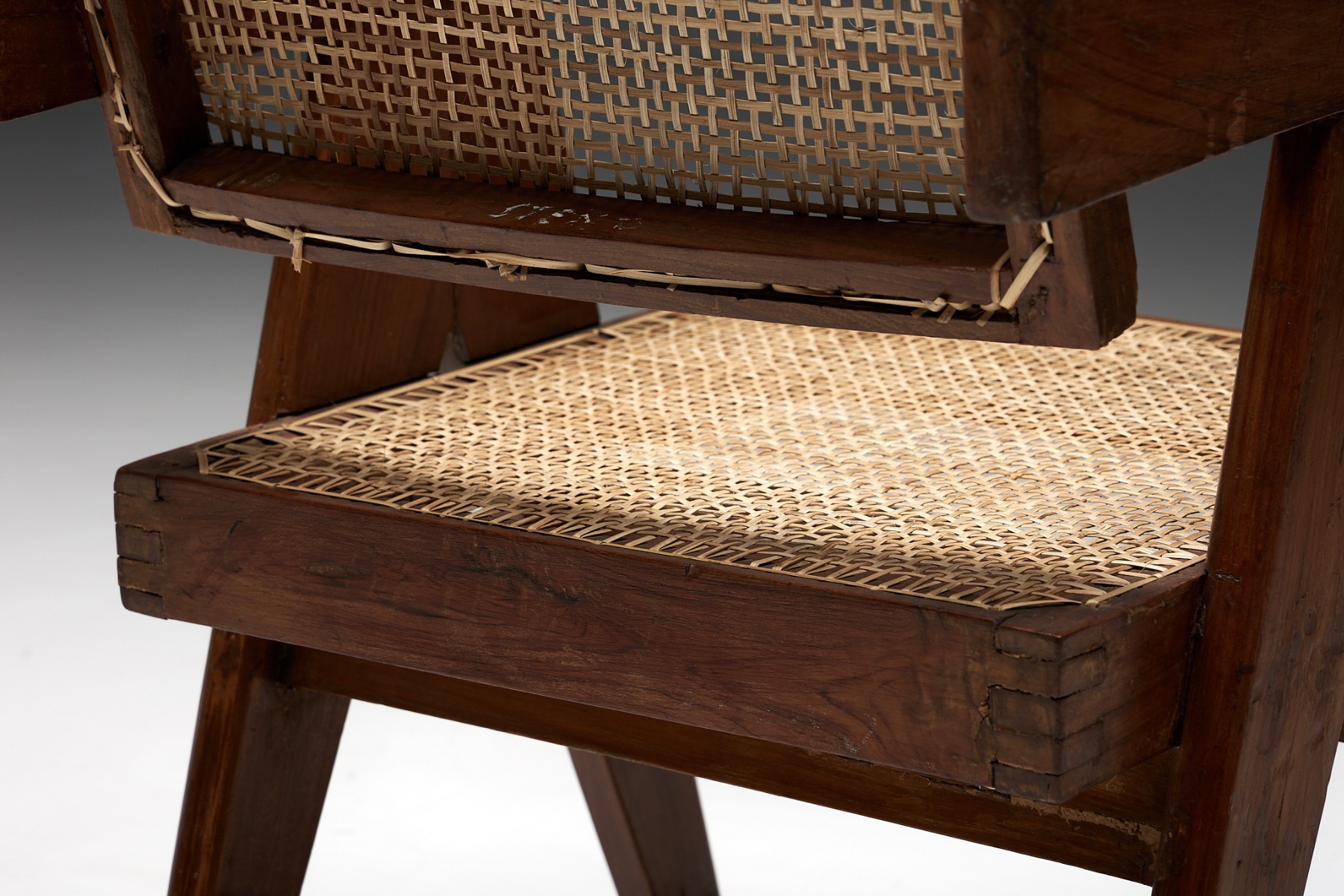 Office Cane Chairs by Pierre Jeanneret - 1955