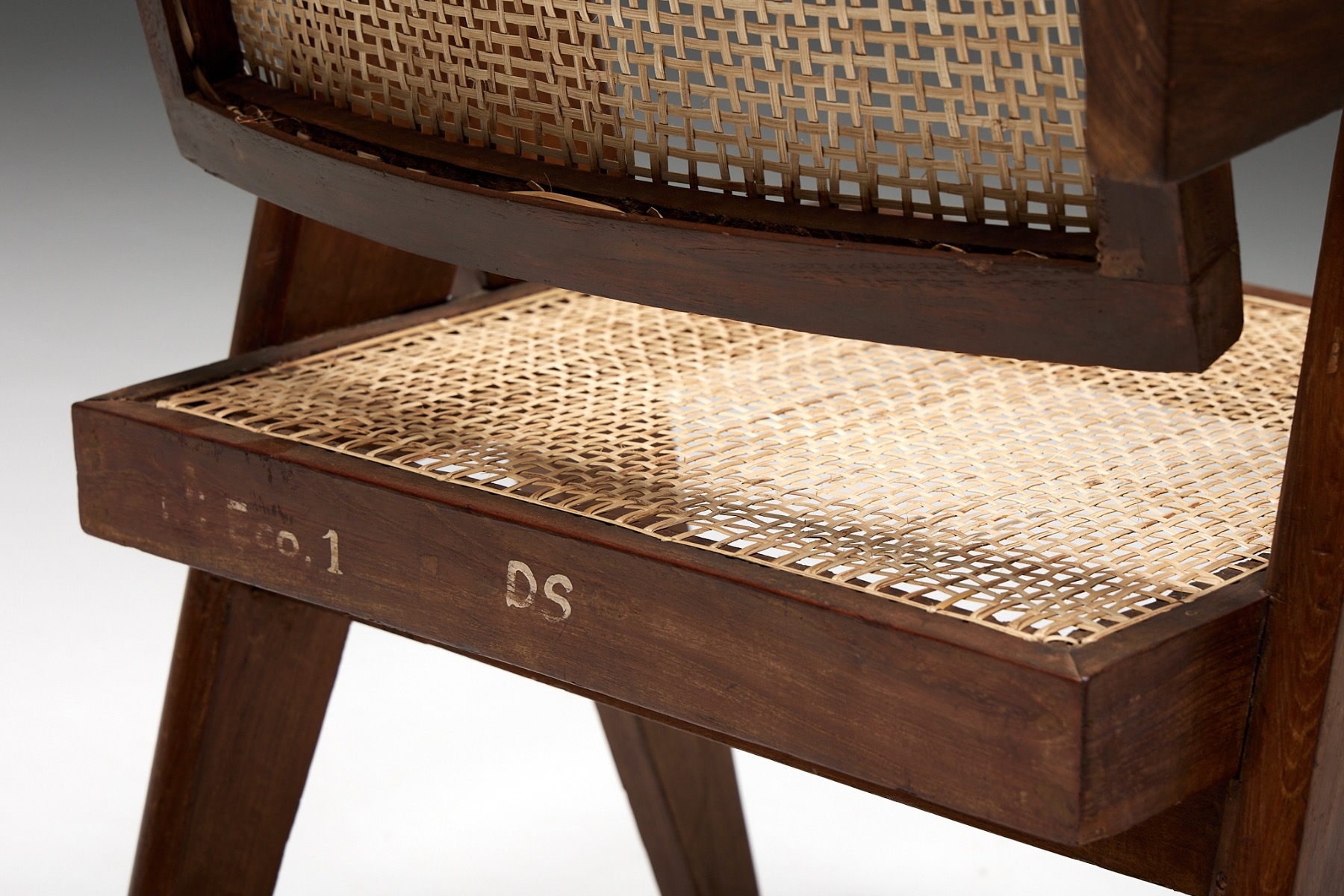 Office Cane Chairs by Pierre Jeanneret - 1955
