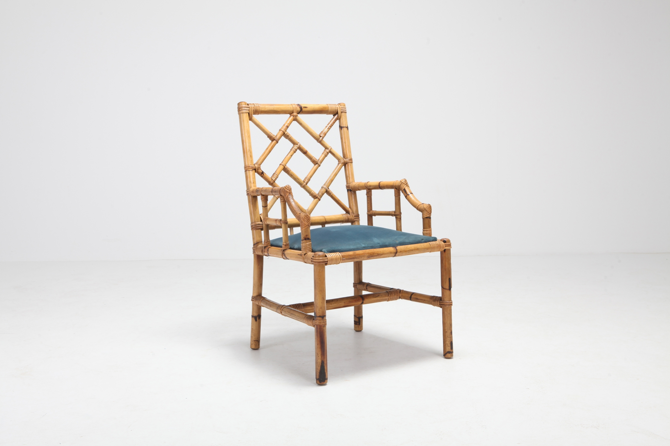 Vivai Del Sud Dining Chairs In Bamboo - 1970s