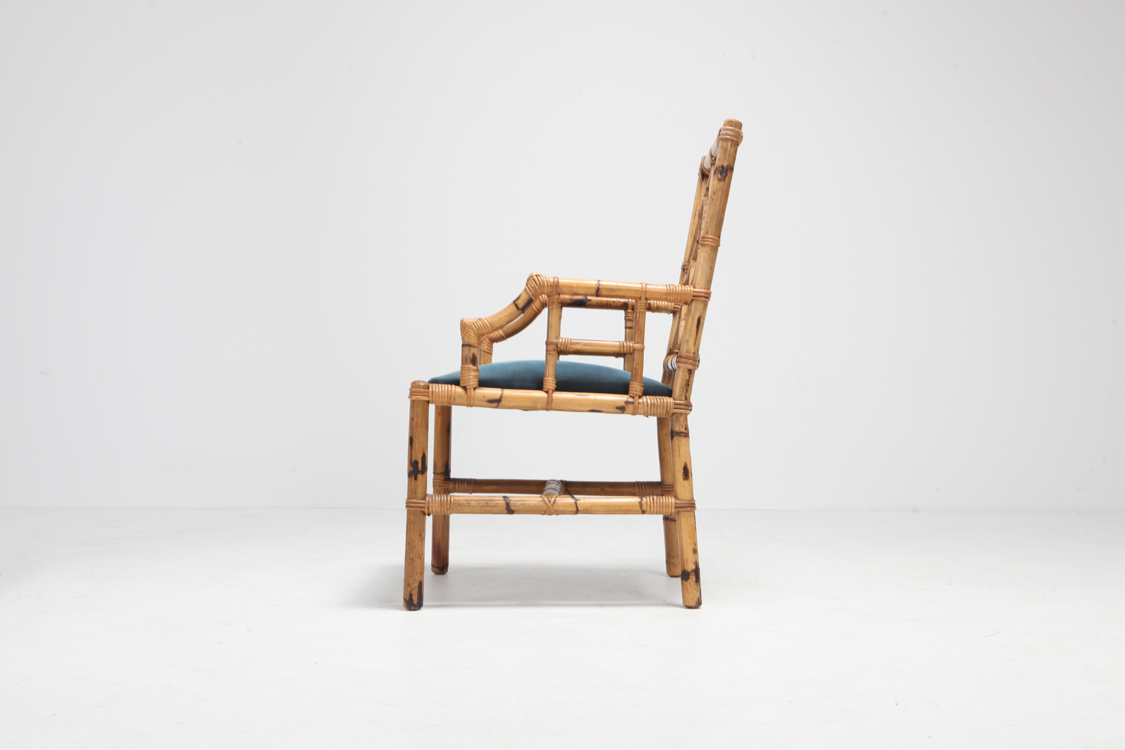 Vivai Del Sud Dining Chairs In Bamboo - 1970s