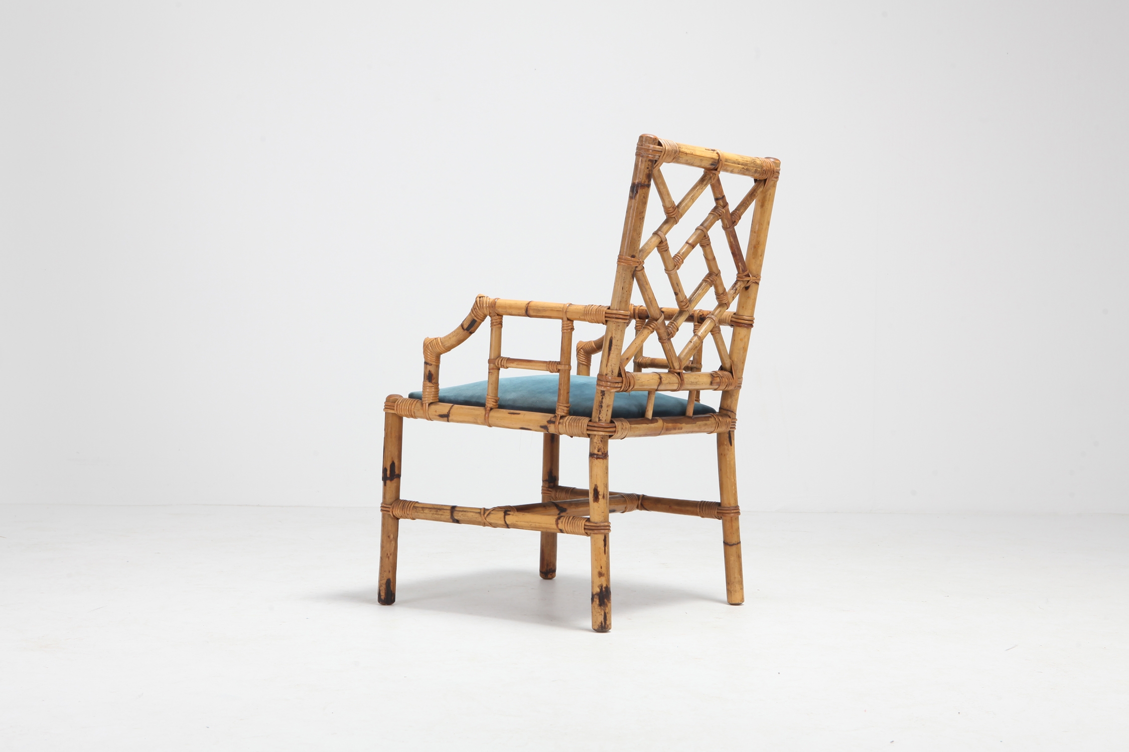 Vivai Del Sud Dining Chairs In Bamboo - 1970s