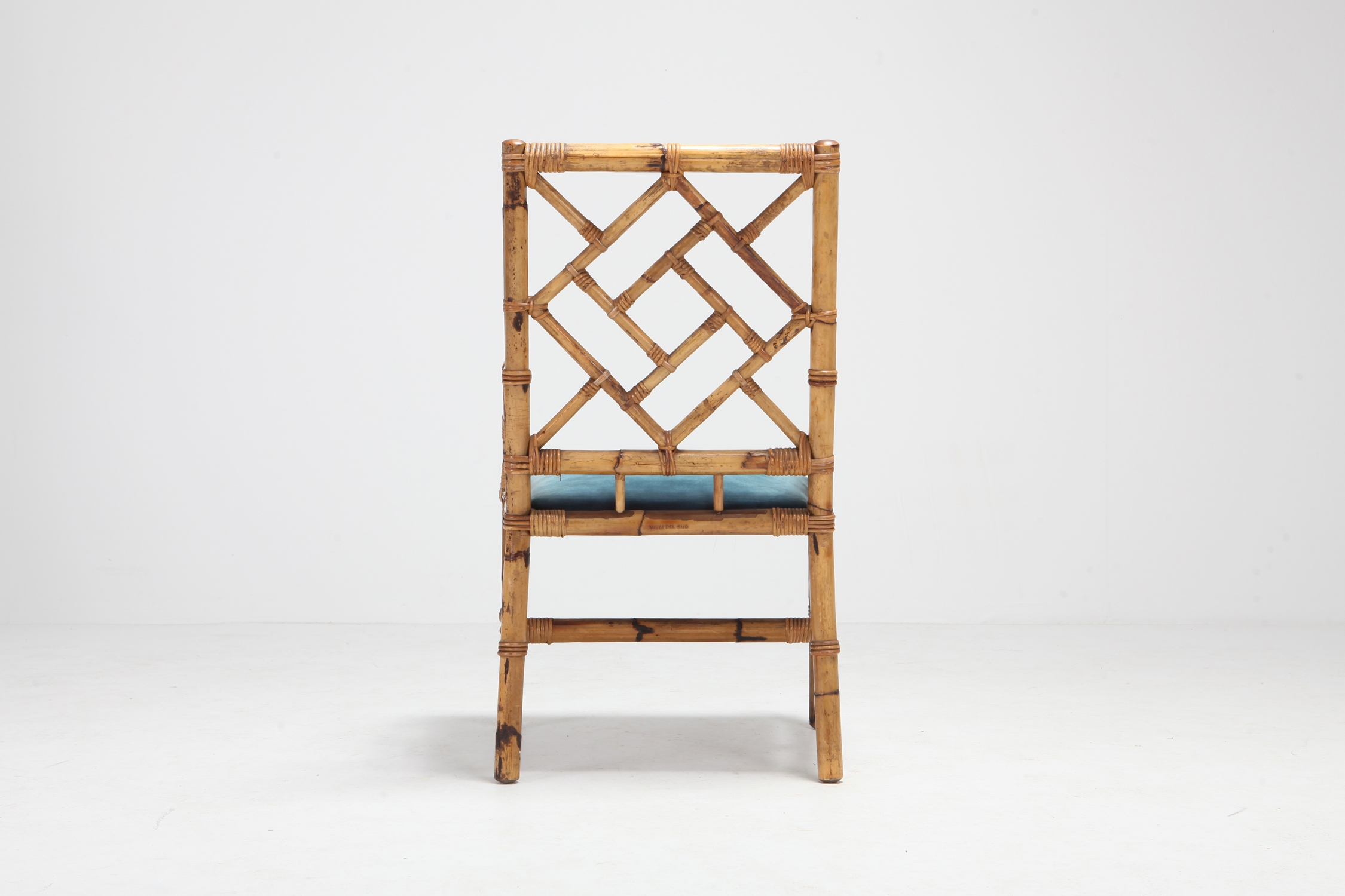 Vivai Del Sud Dining Chairs In Bamboo - 1970s
