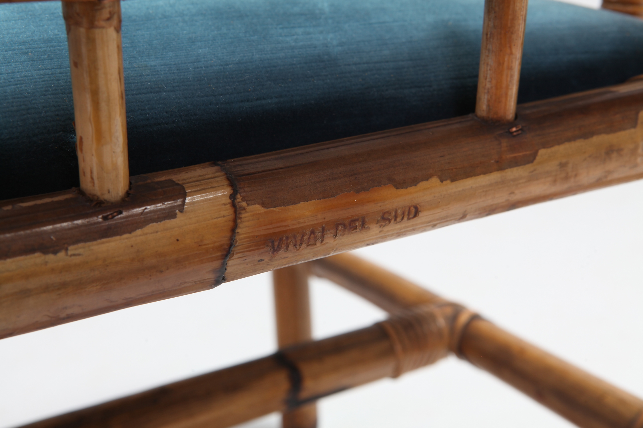 Vivai Del Sud Dining Chairs In Bamboo - 1970s